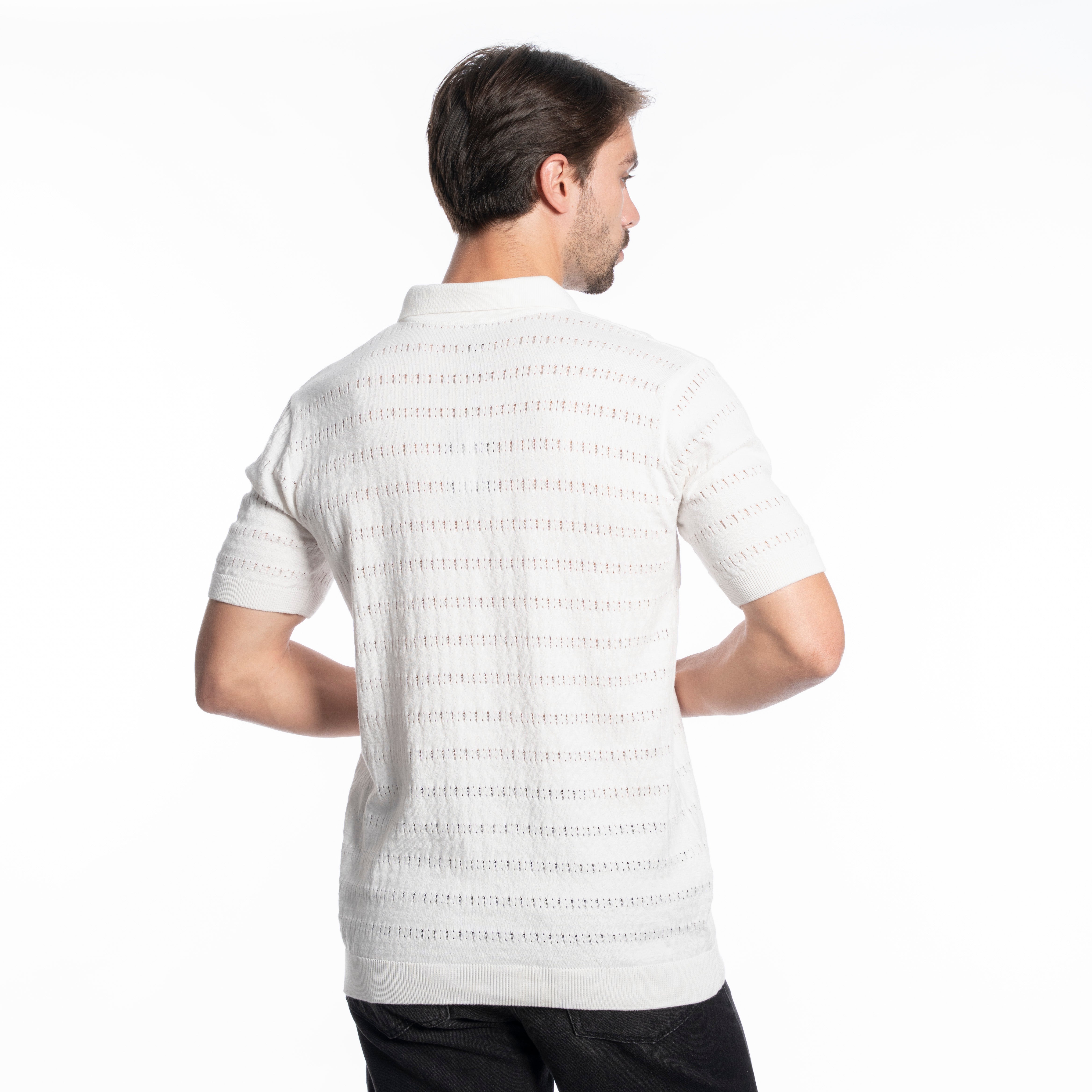 Polo T-shirt - Men - Plain knitted