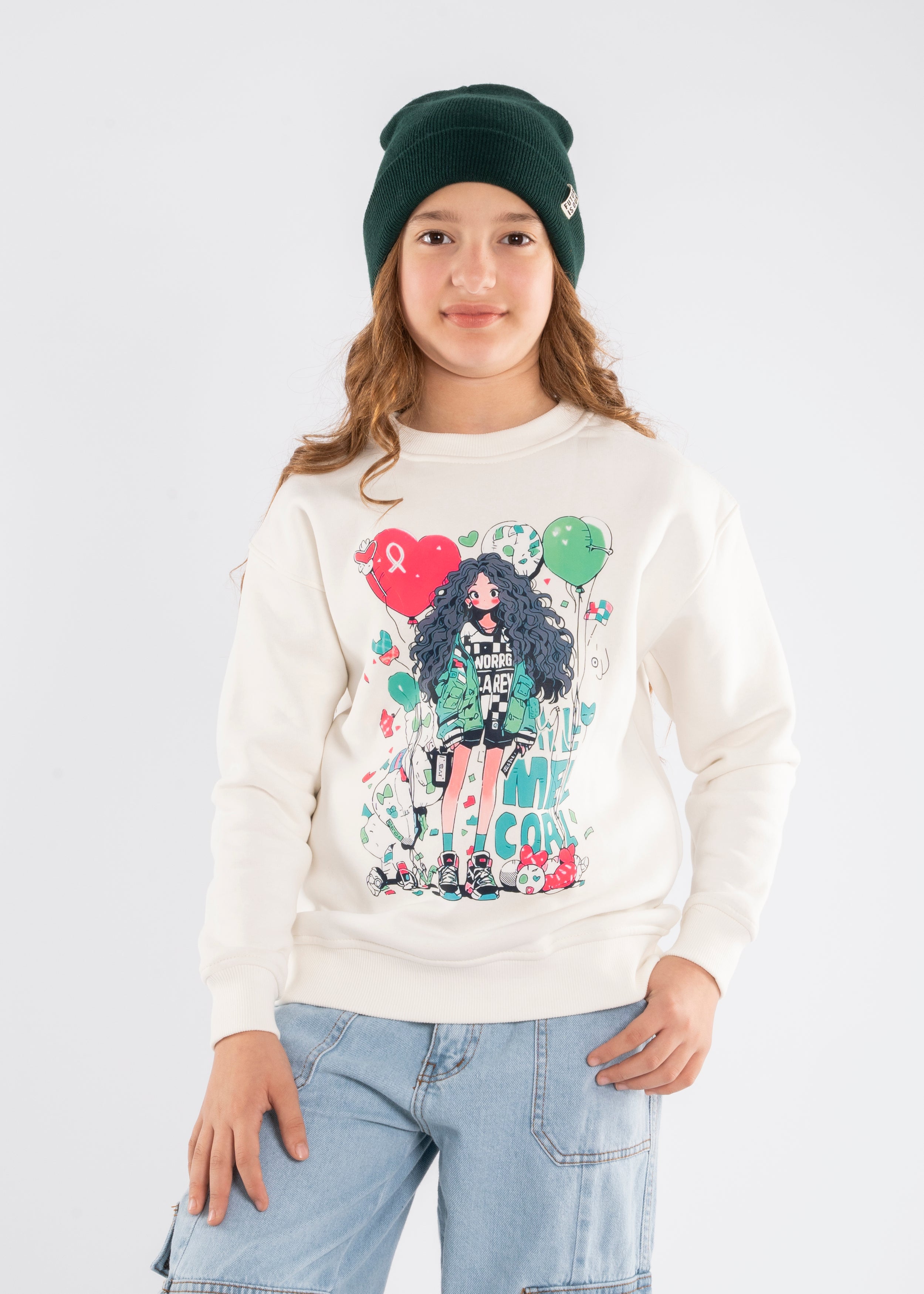 Sweatshirt - Girls - Printed