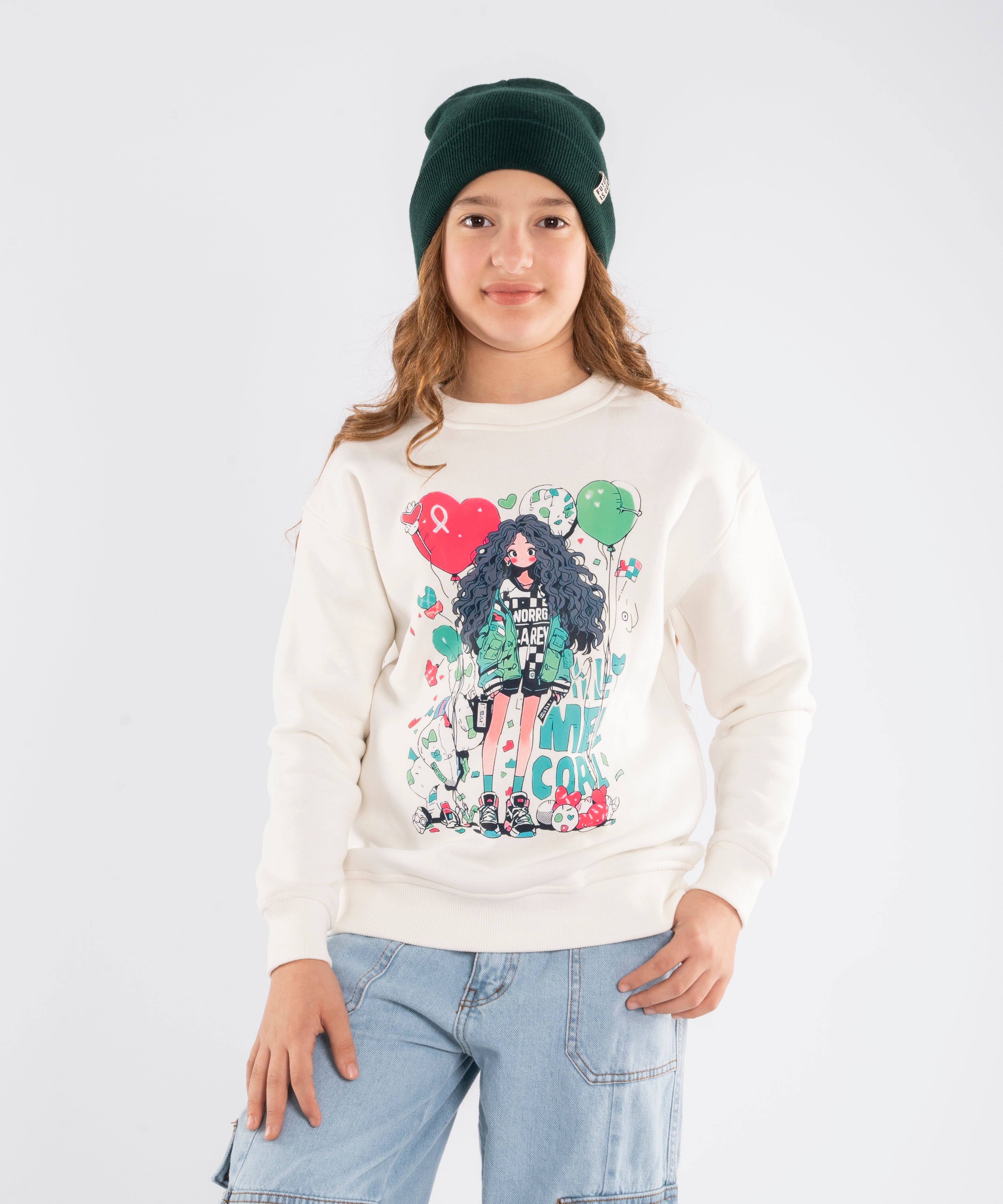 Sweatshirt - Girls - Printed