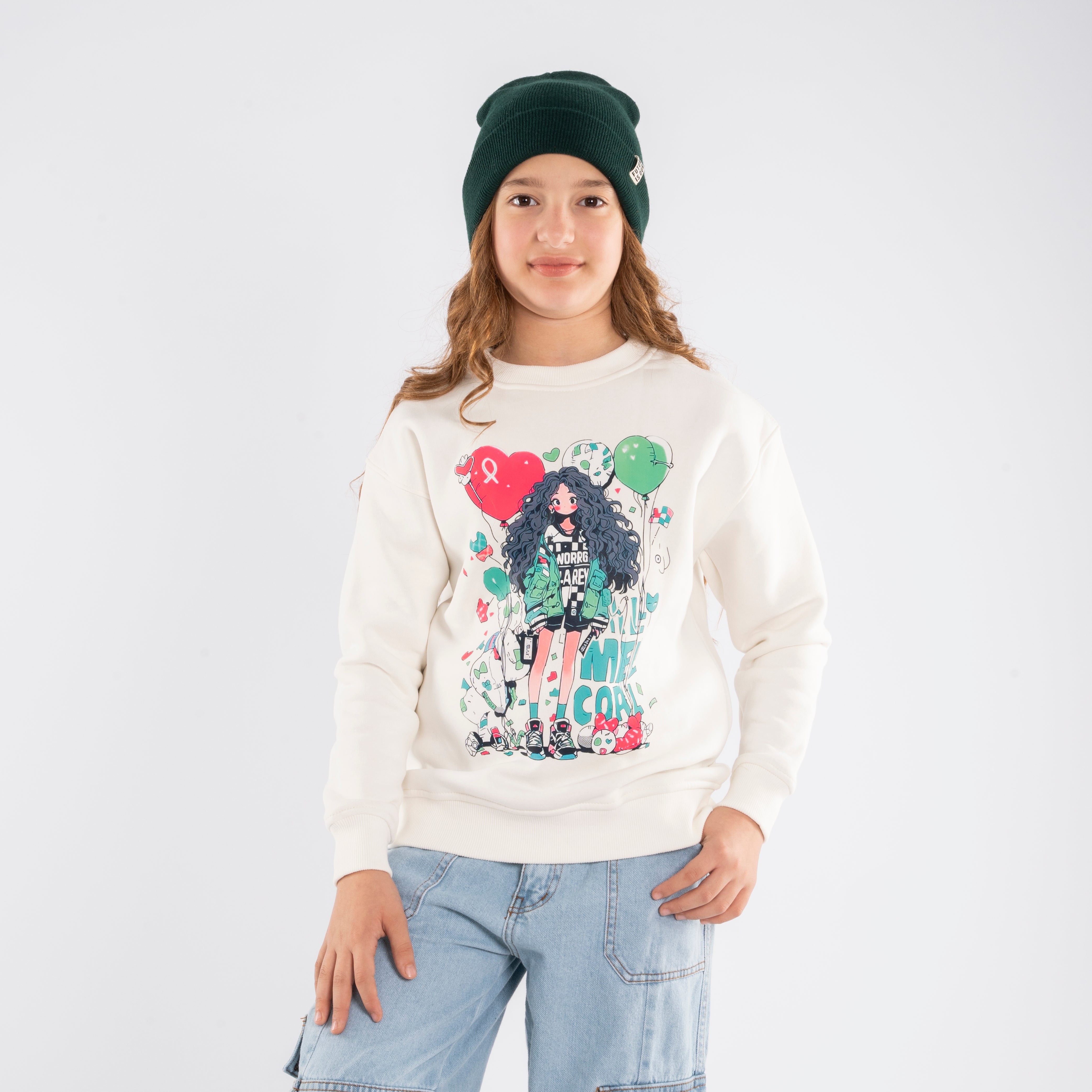 Sweatshirt - Girls - Printed