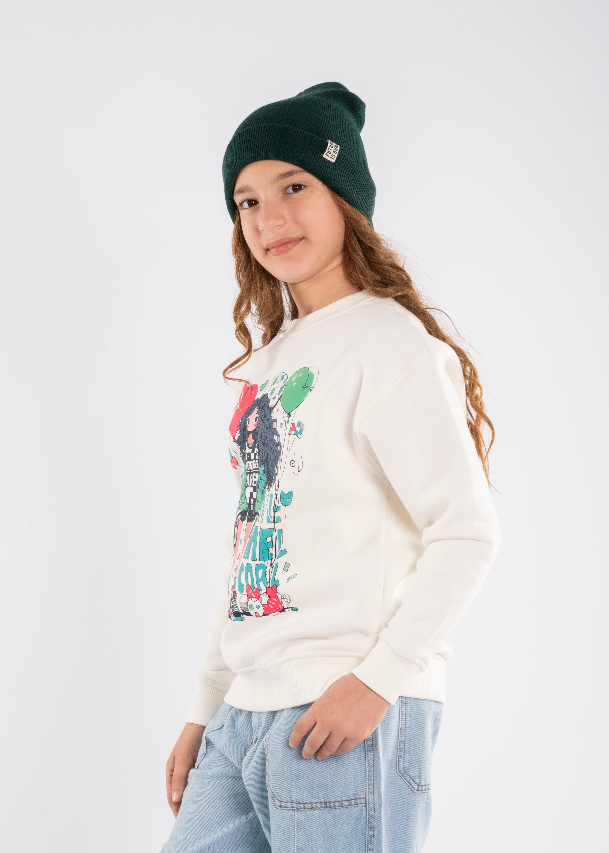 Sweatshirt - Girls - Printed