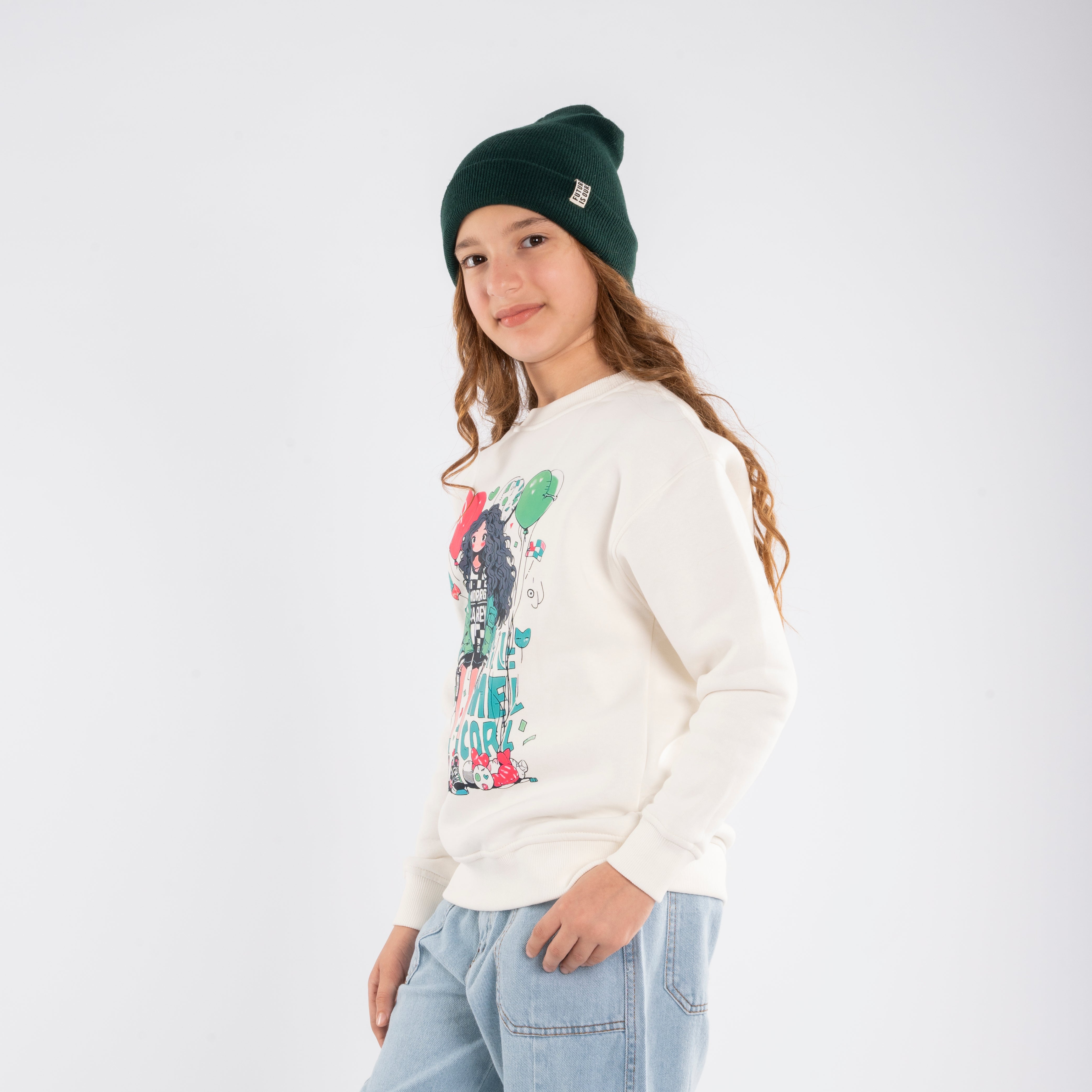 Sweatshirt - Girls - Printed