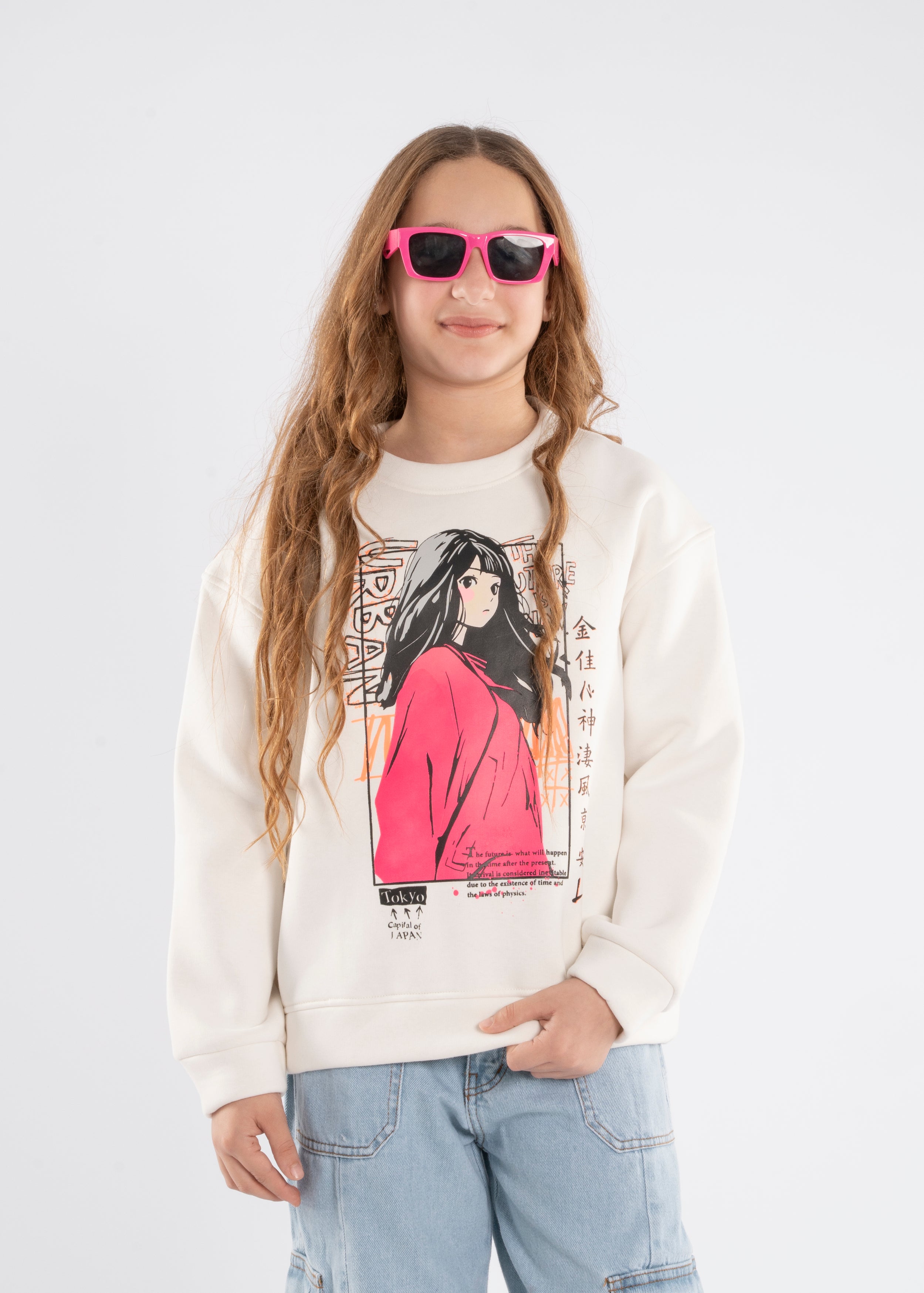 Sweatshirt - Girls - Printed