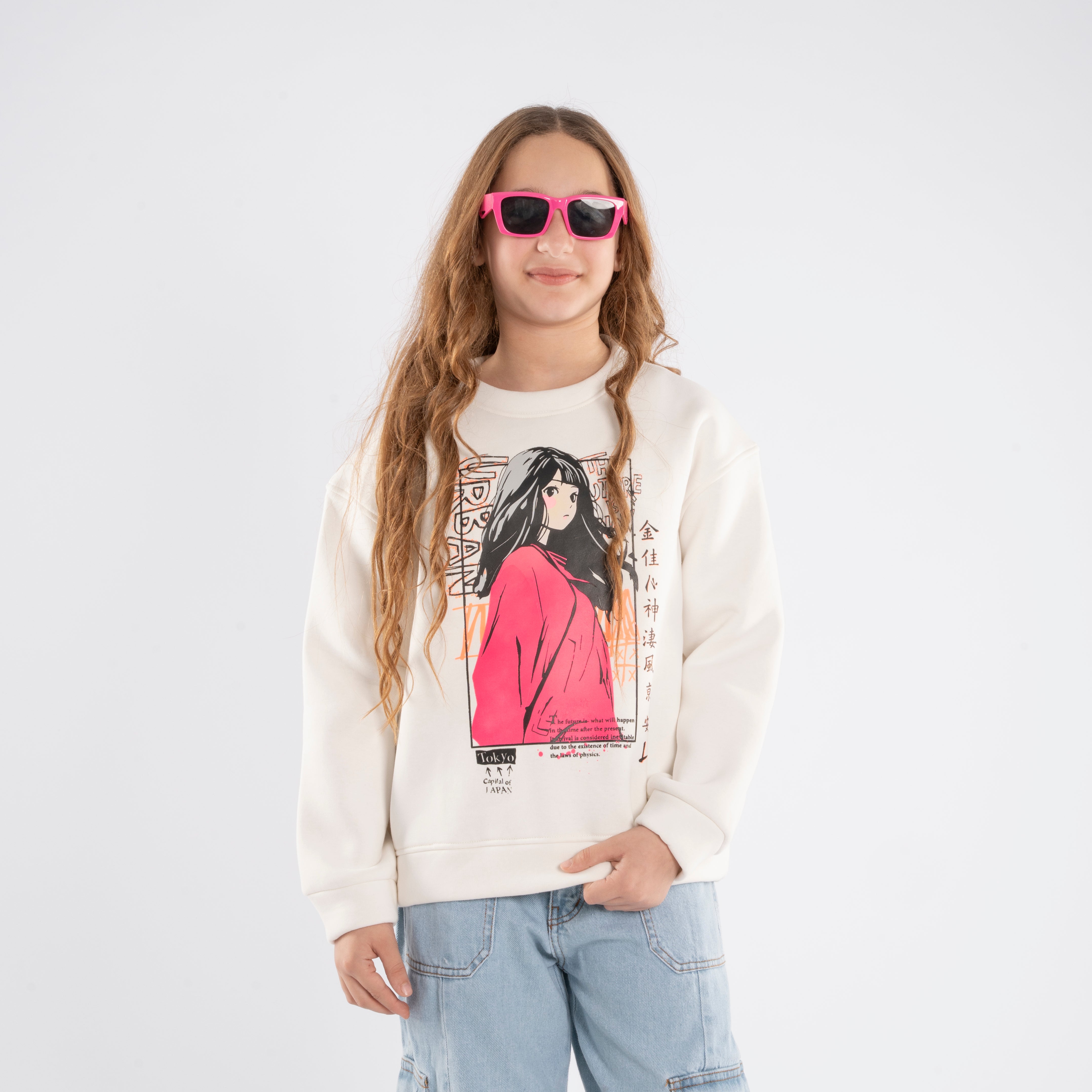 Sweatshirt - Girls - Printed
