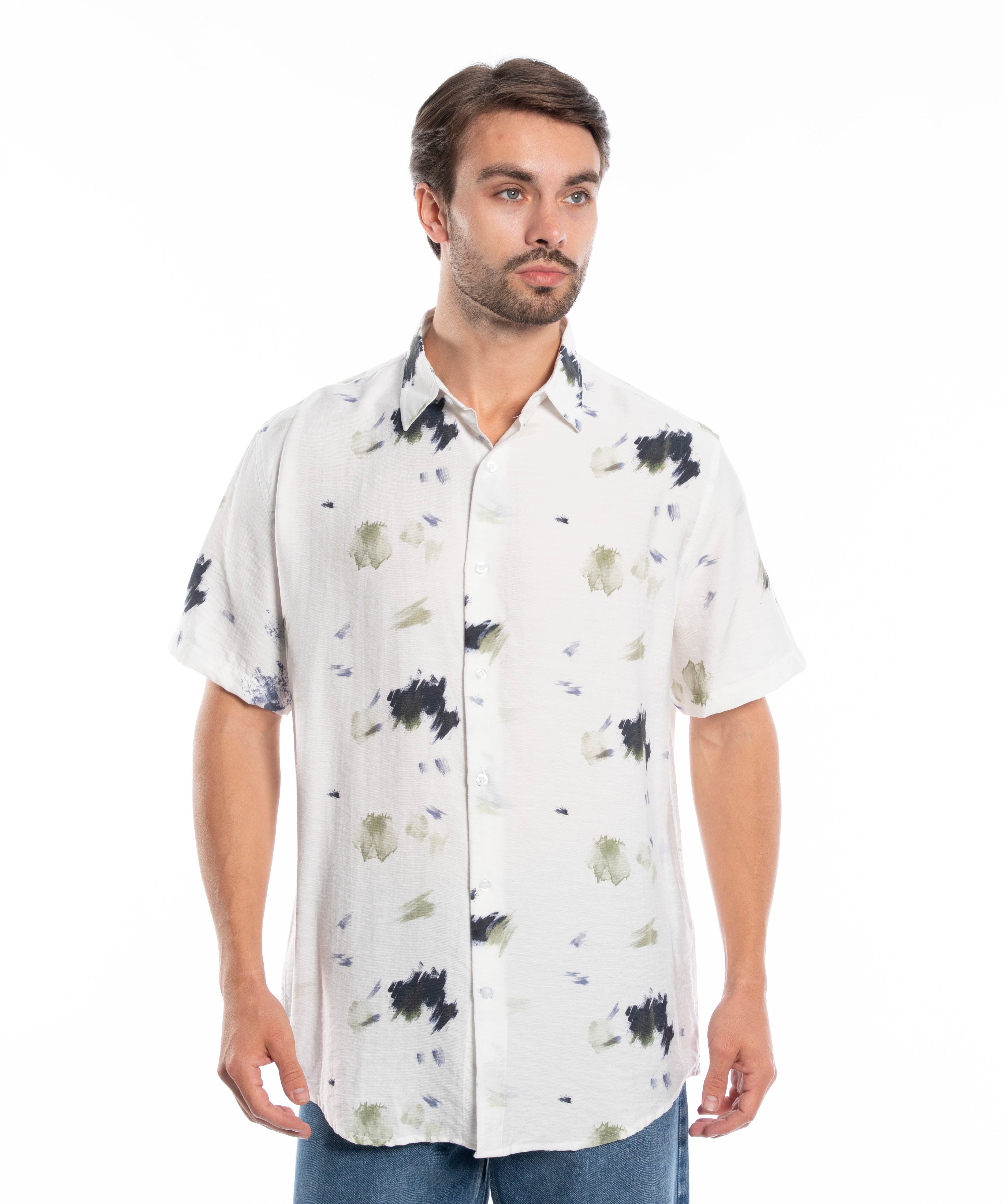 Half Sleeve Shirt - Men - Plaid