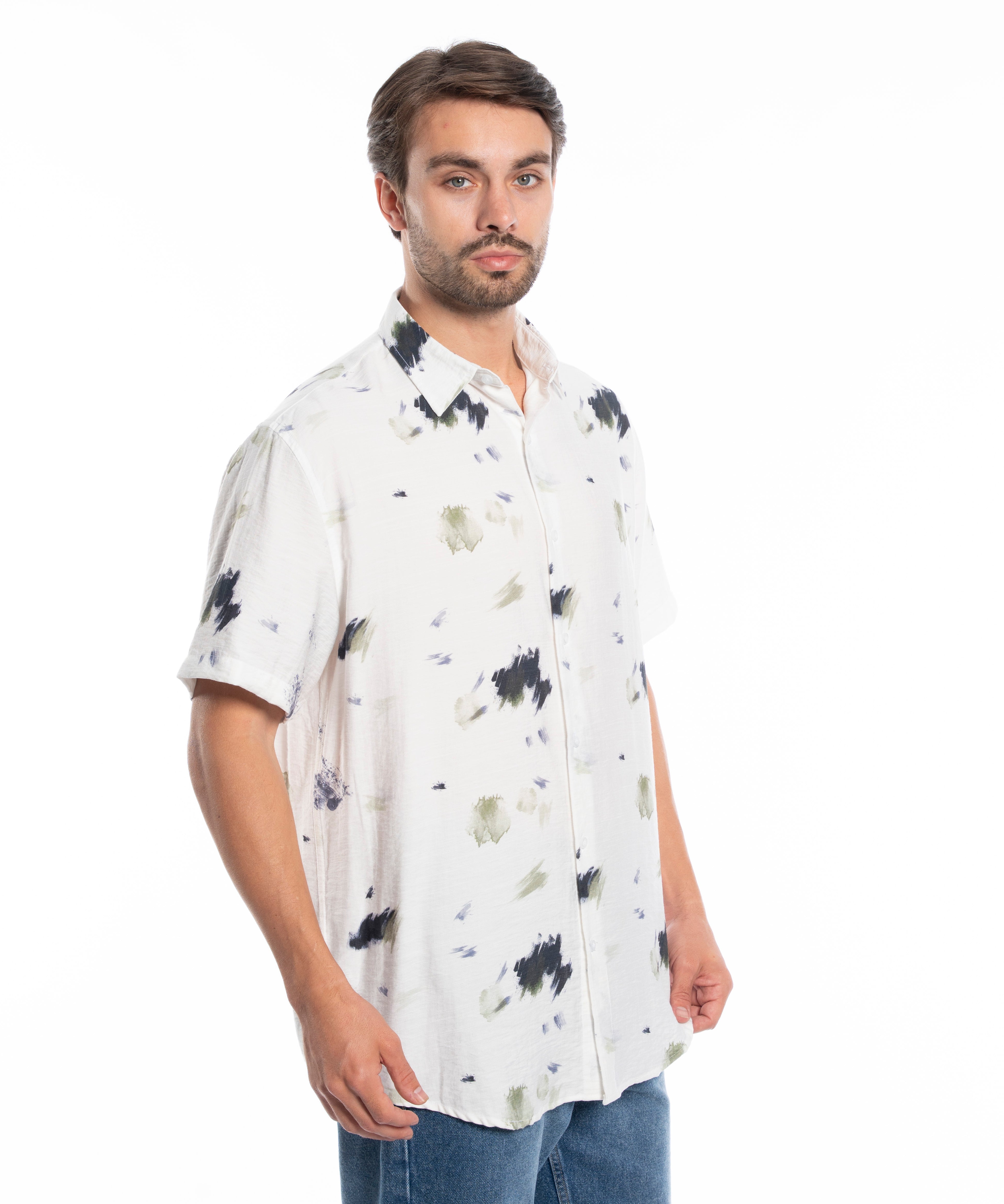 Half Sleeve Shirt - Men - Plaid