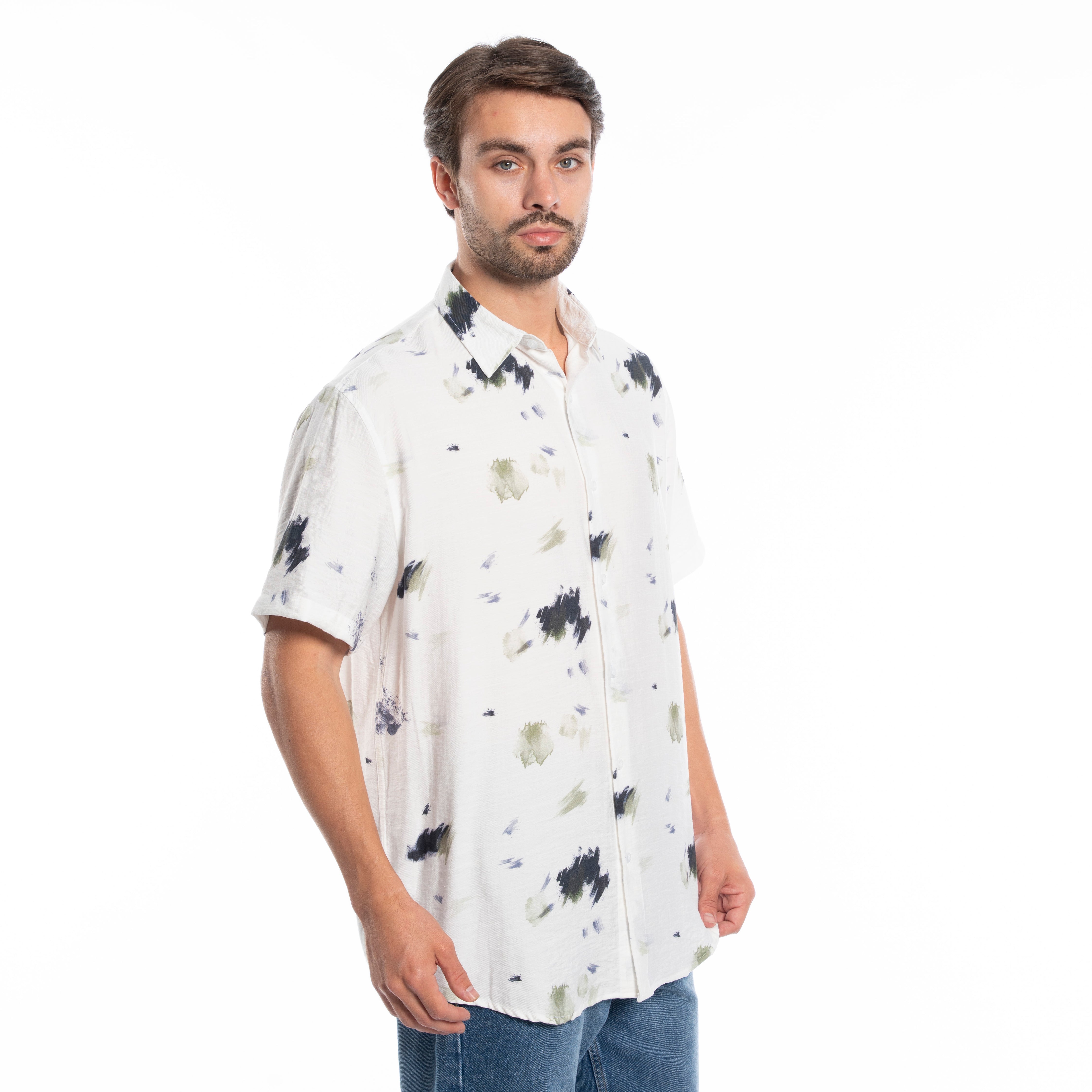 Half Sleeve Shirt - Men - Plaid