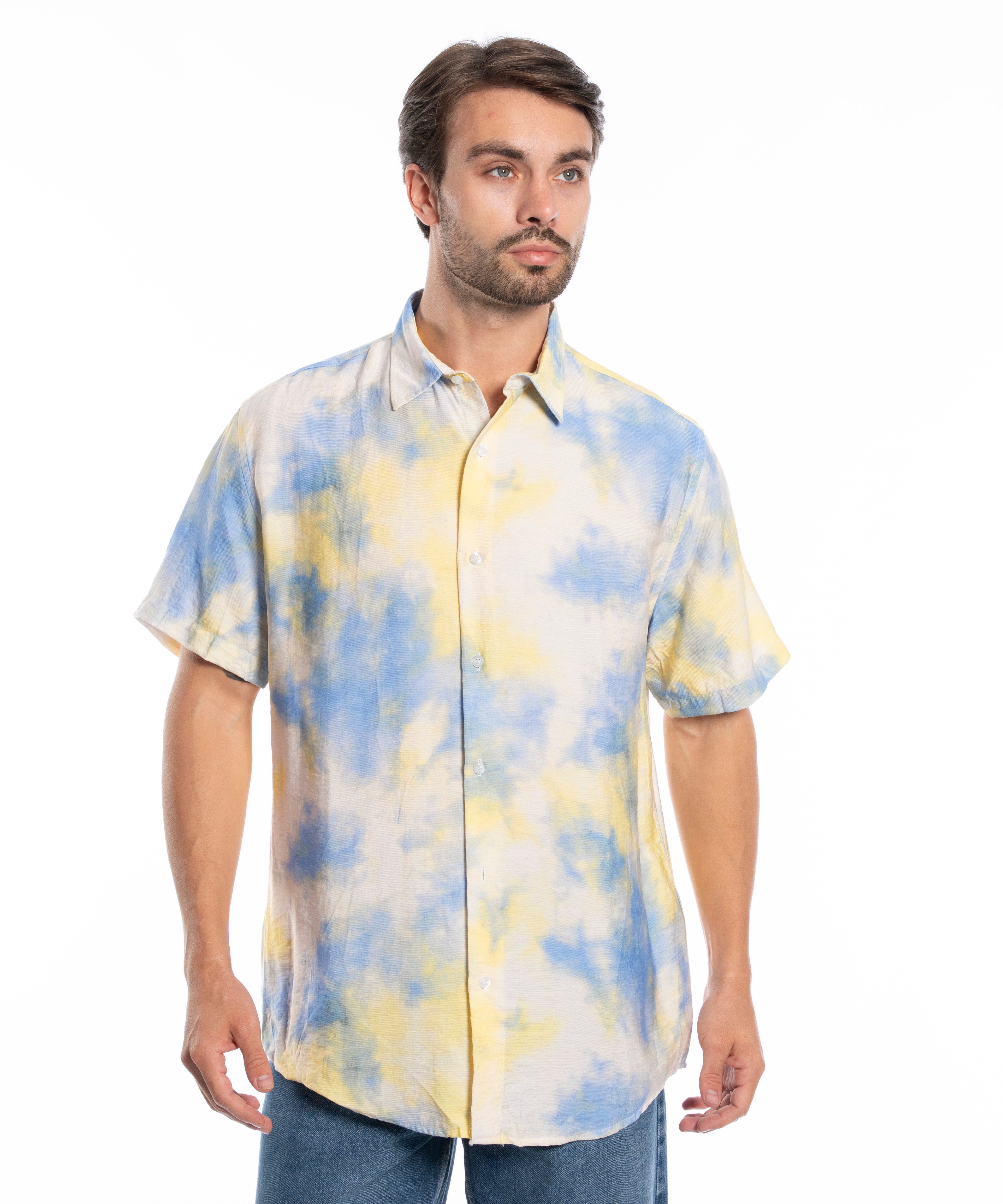 Half Sleeve Shirt - Men - Plaid