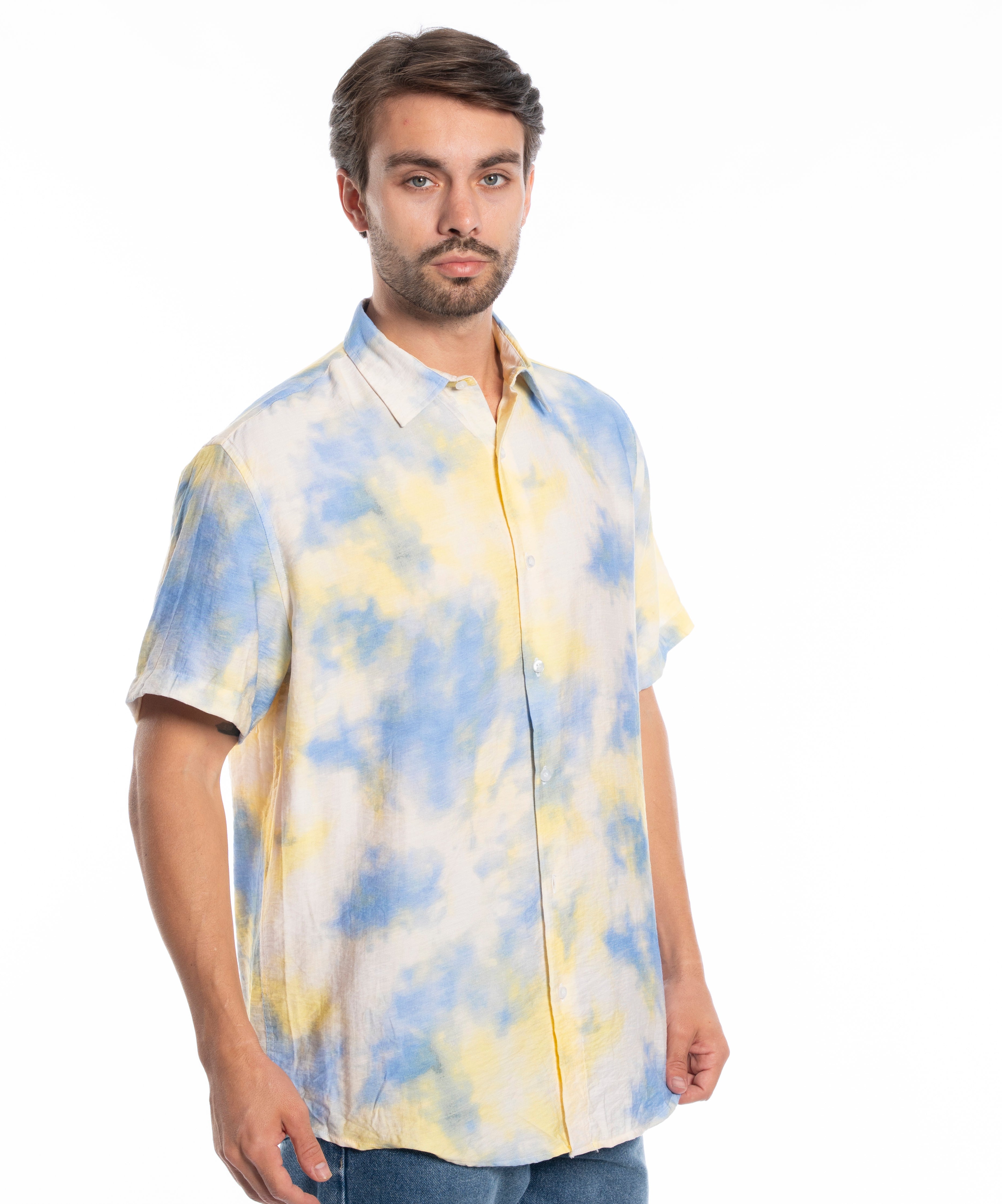 Half Sleeve Shirt - Men - Plaid