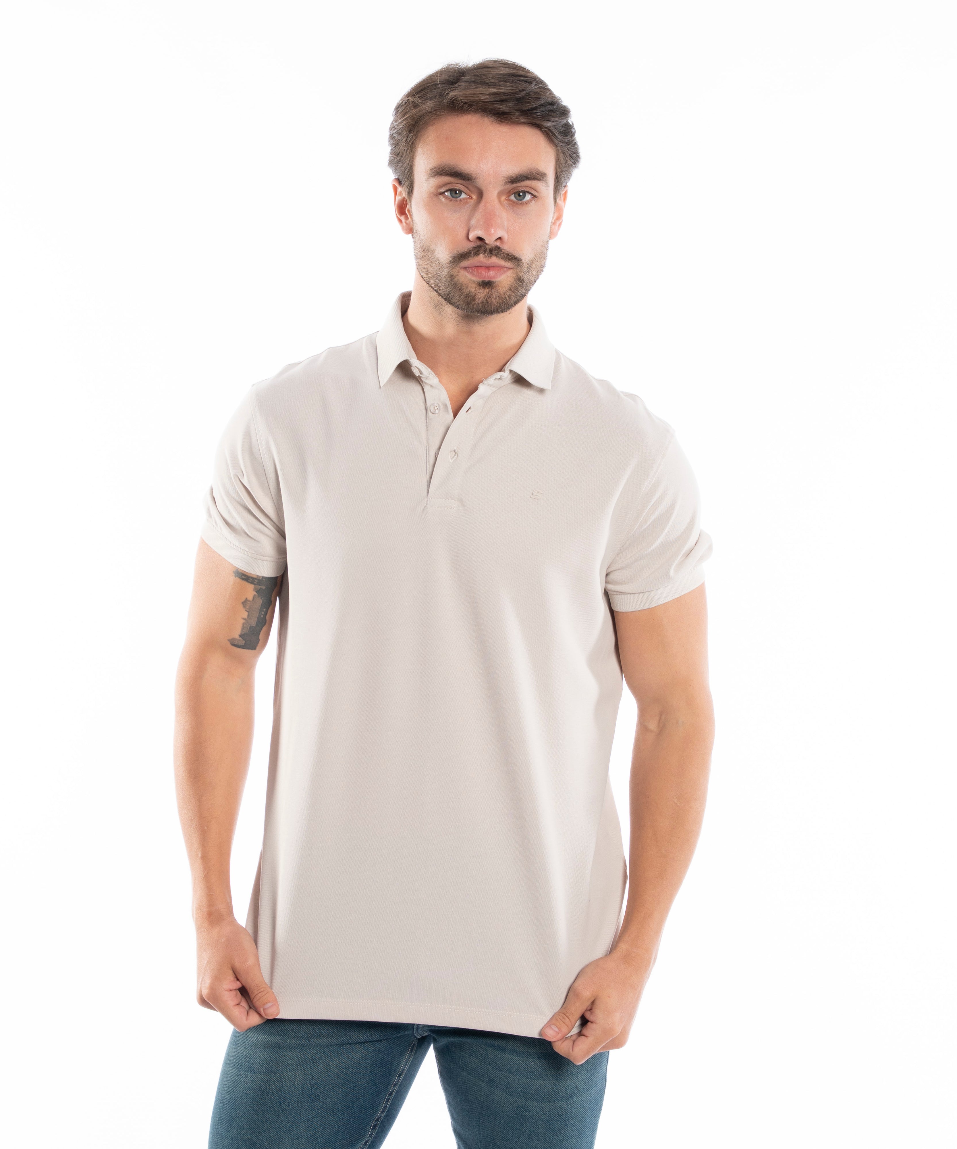 Polo T-shirt - Men - Plain