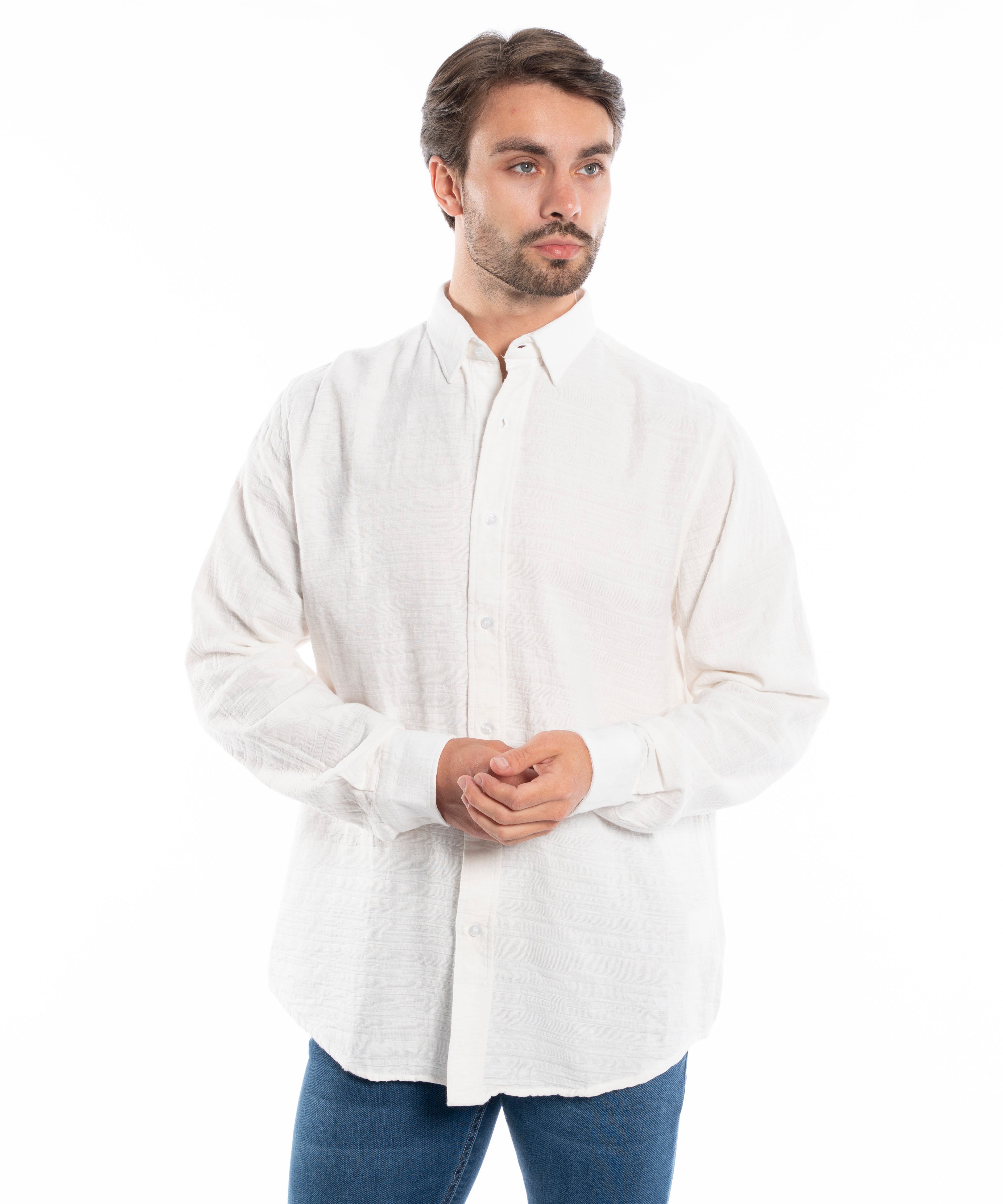 Long Sleeve Shirt - Men - Plain