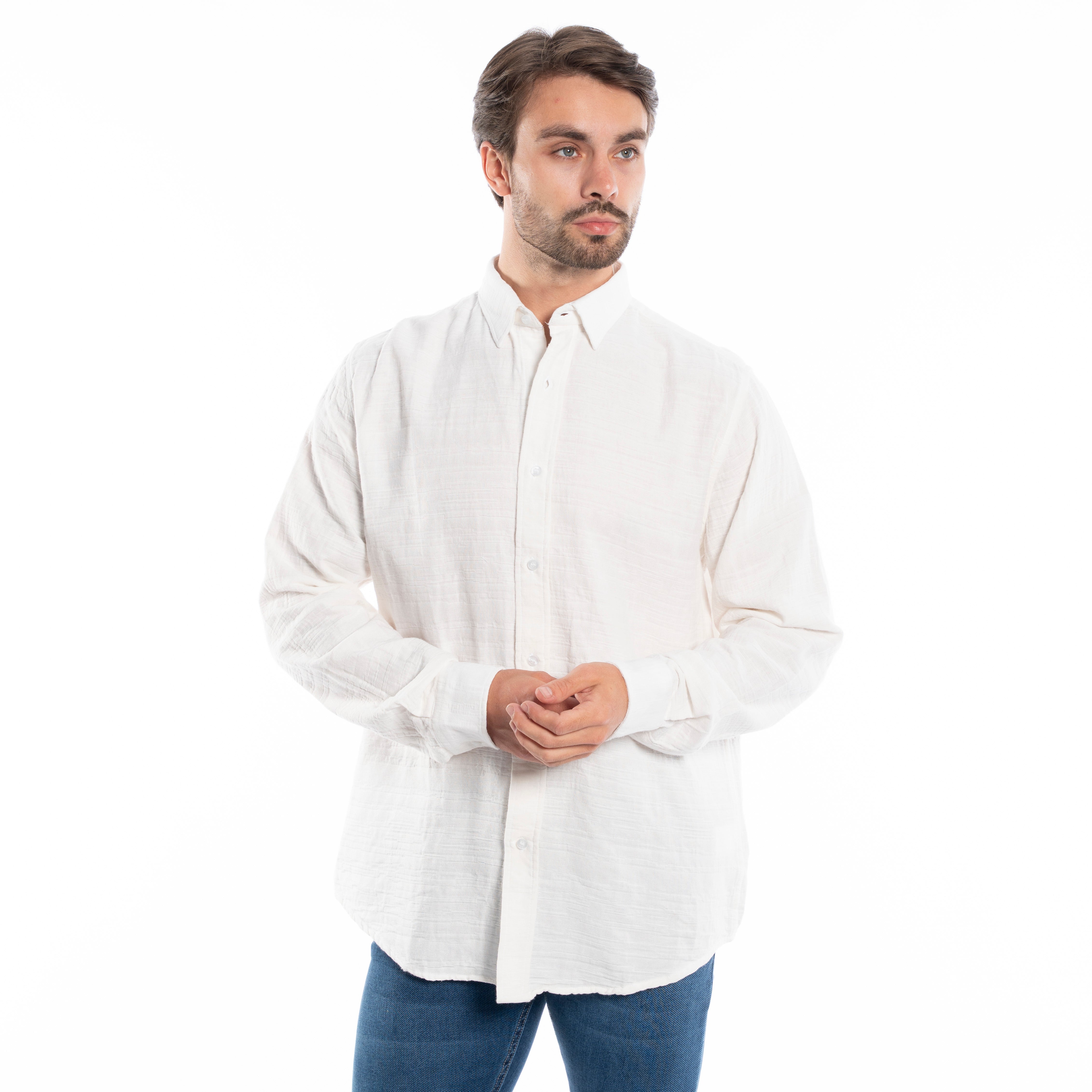 Long Sleeve Shirt - Men - Plain
