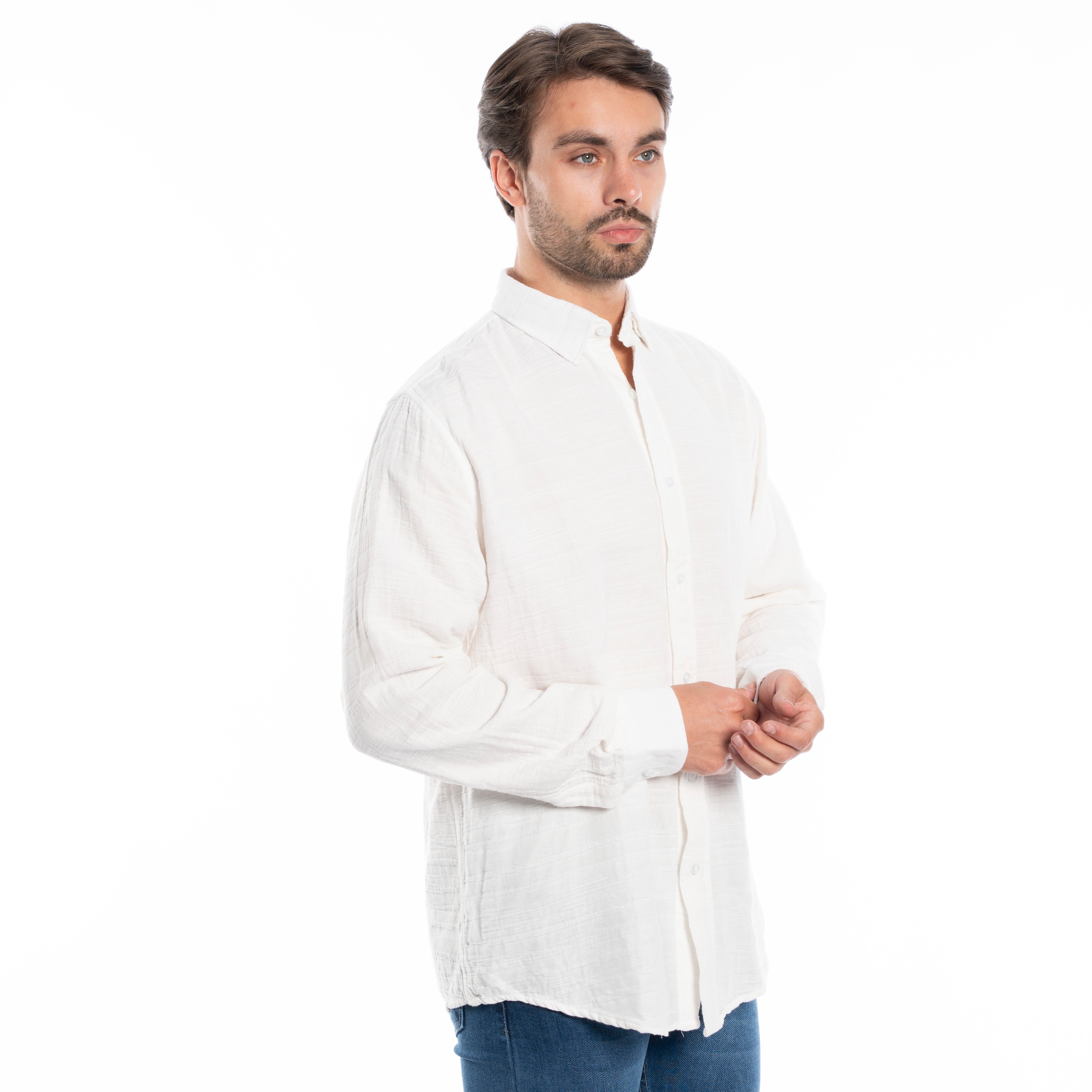 Long Sleeve Shirt - Men - Plain