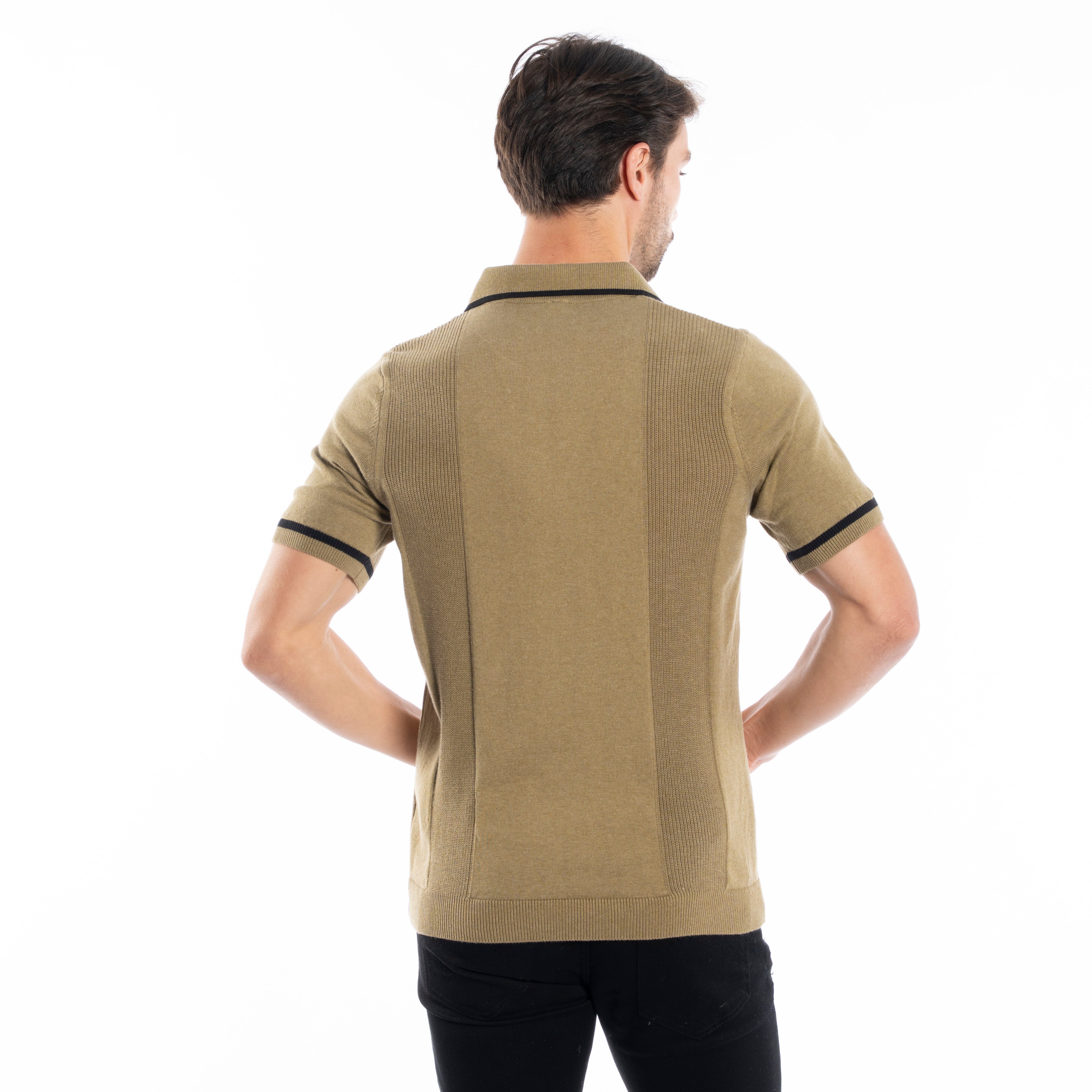 Polo T-shirt - Men - Plain knitted