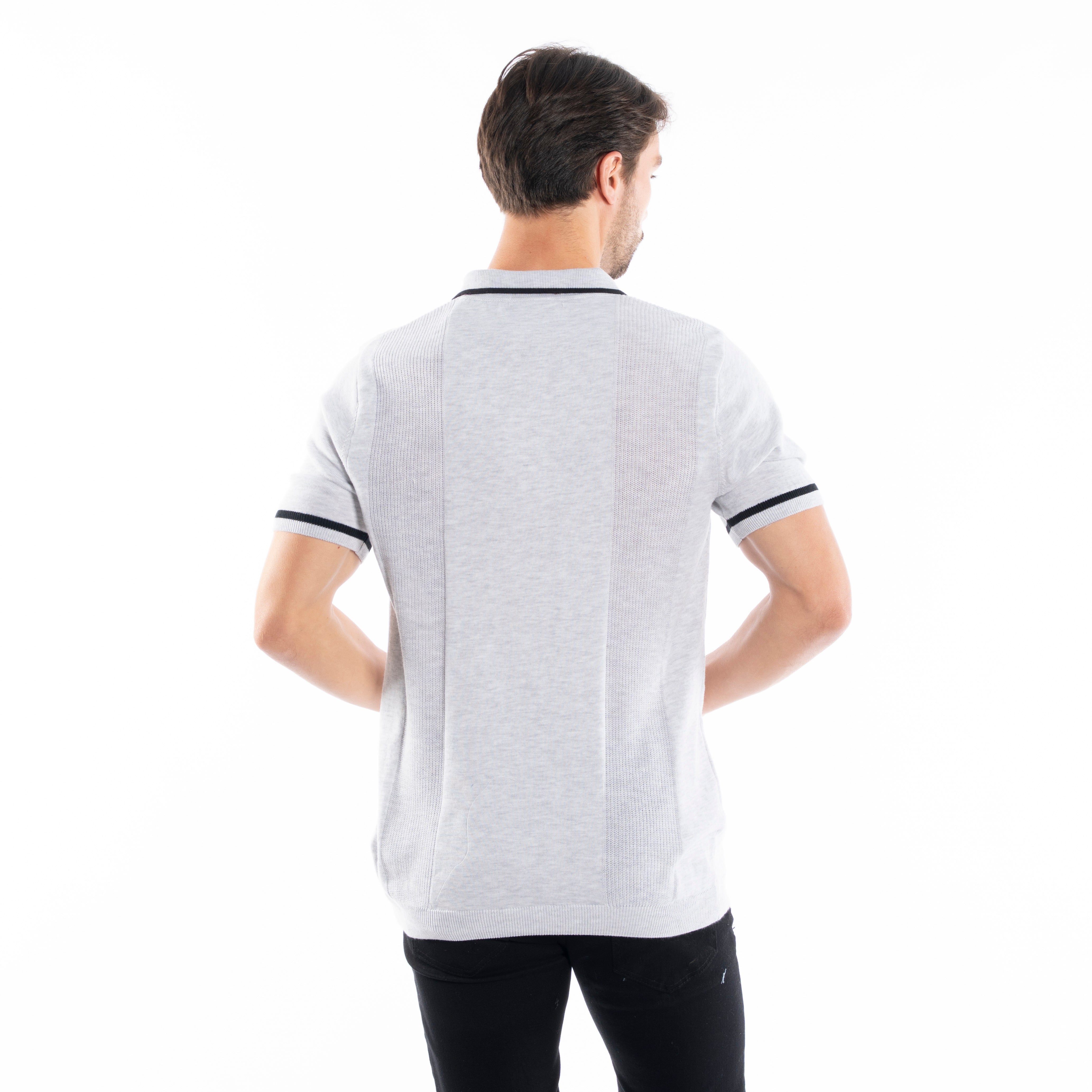 Polo T-shirt - Men - Plain knitted