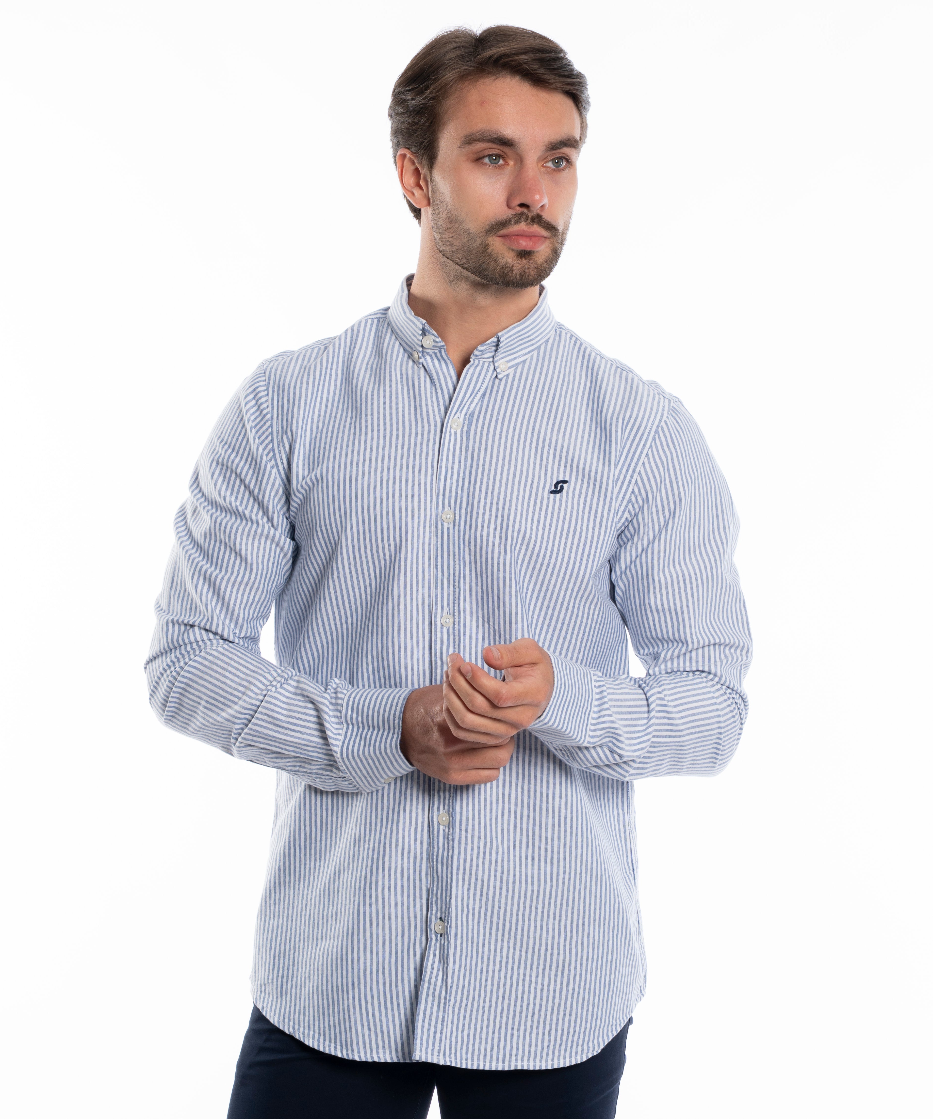 Long Sleeve Shirt - Men - Striped