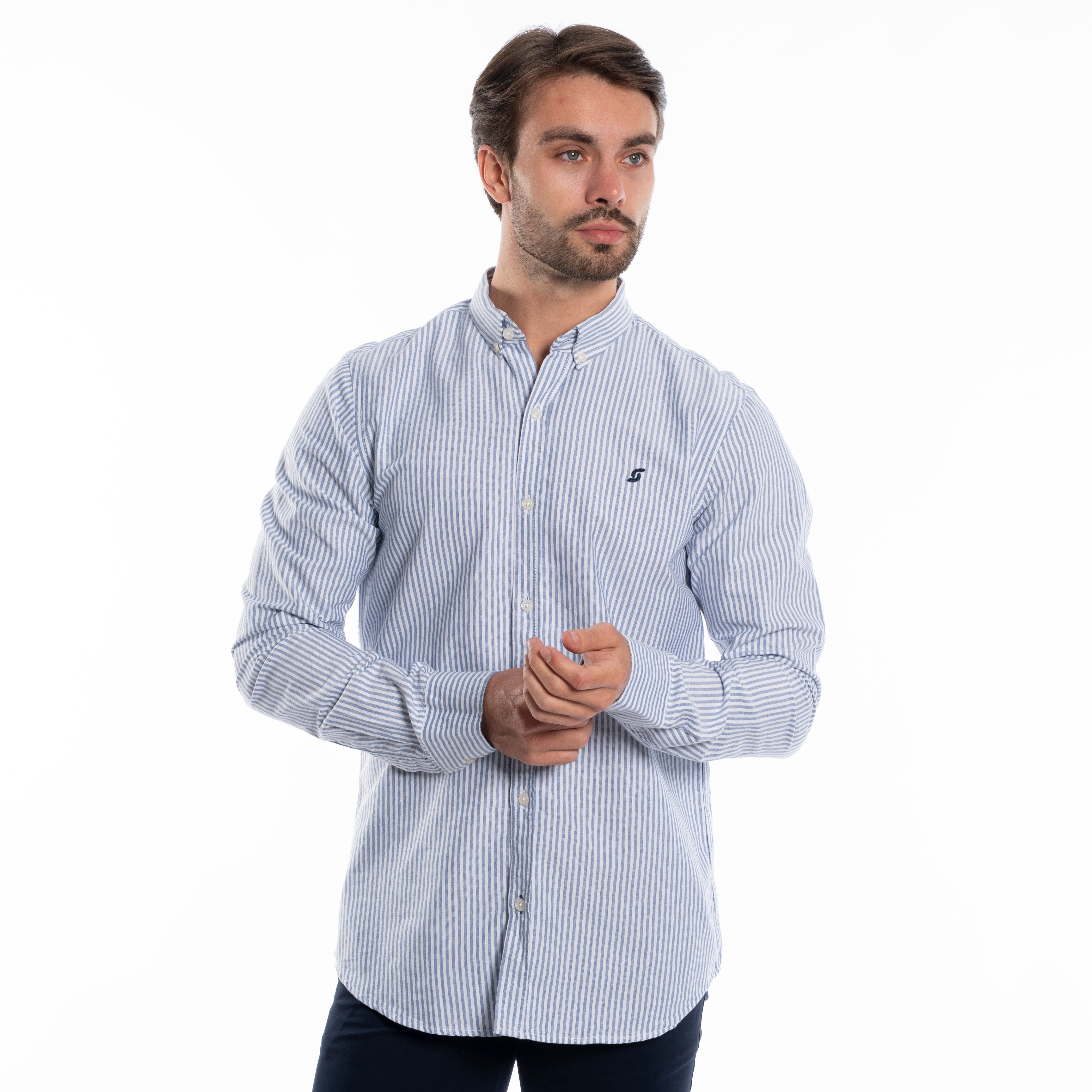 Long Sleeve Shirt - Men - Striped