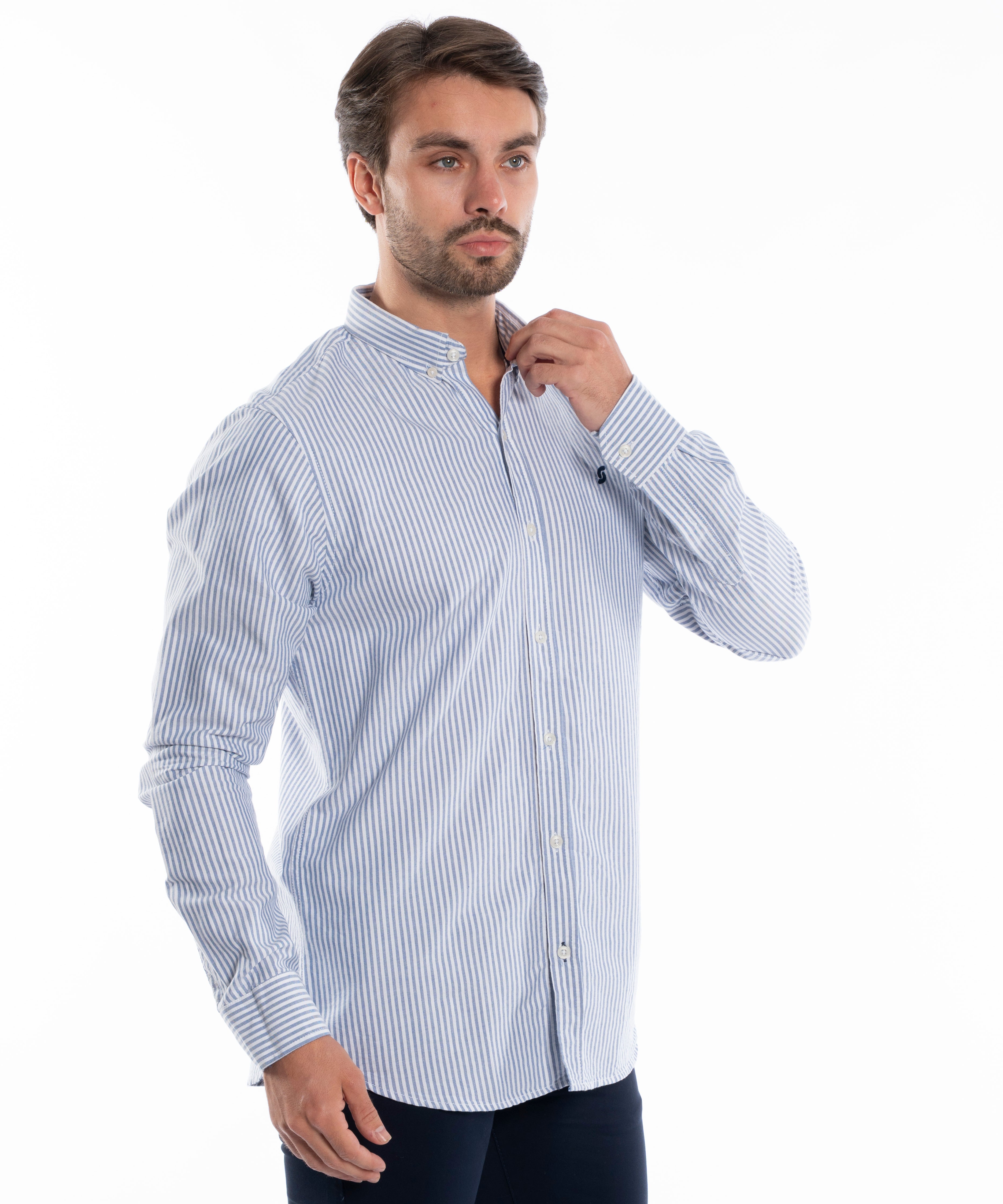 Long Sleeve Shirt - Men - Striped