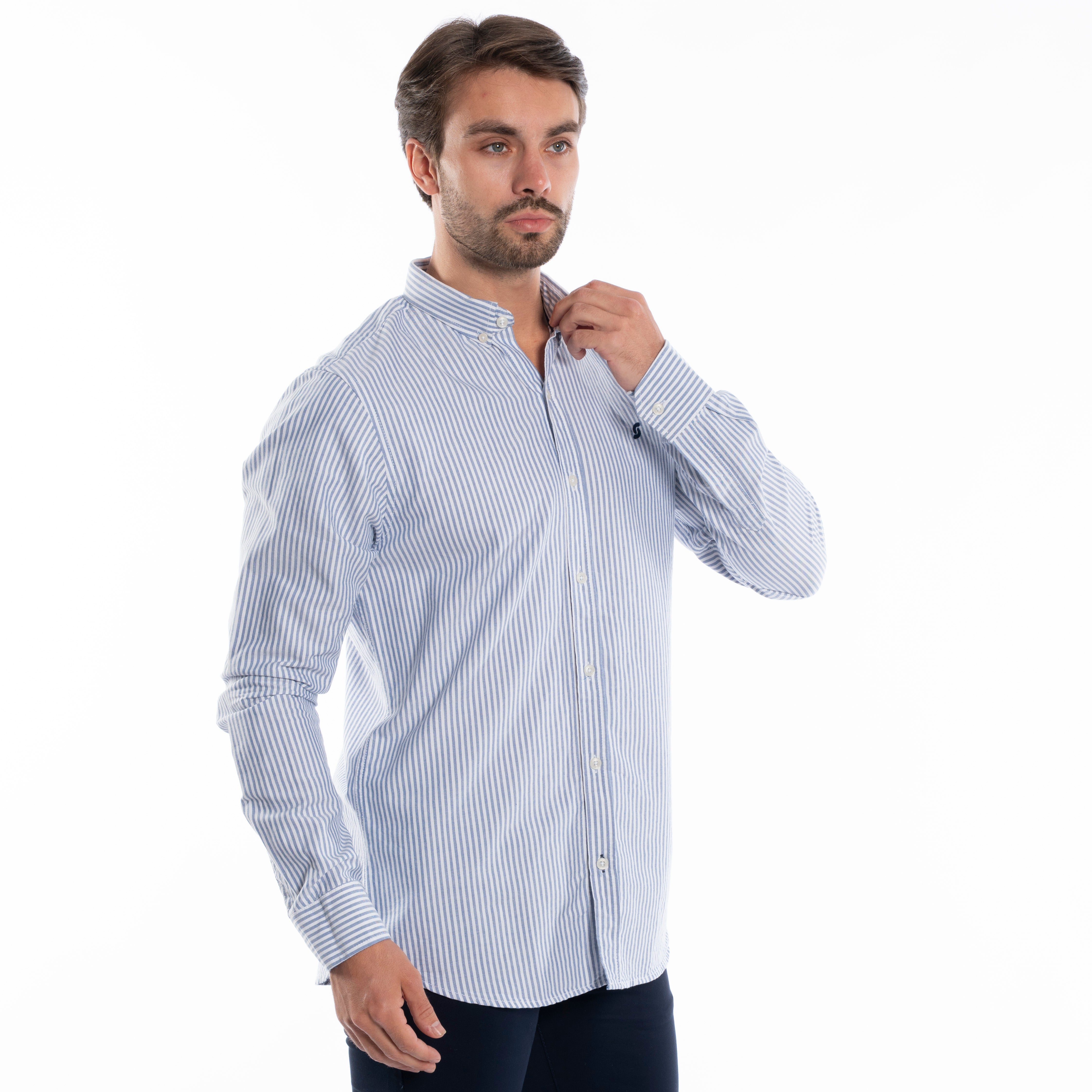 Long Sleeve Shirt - Men - Striped