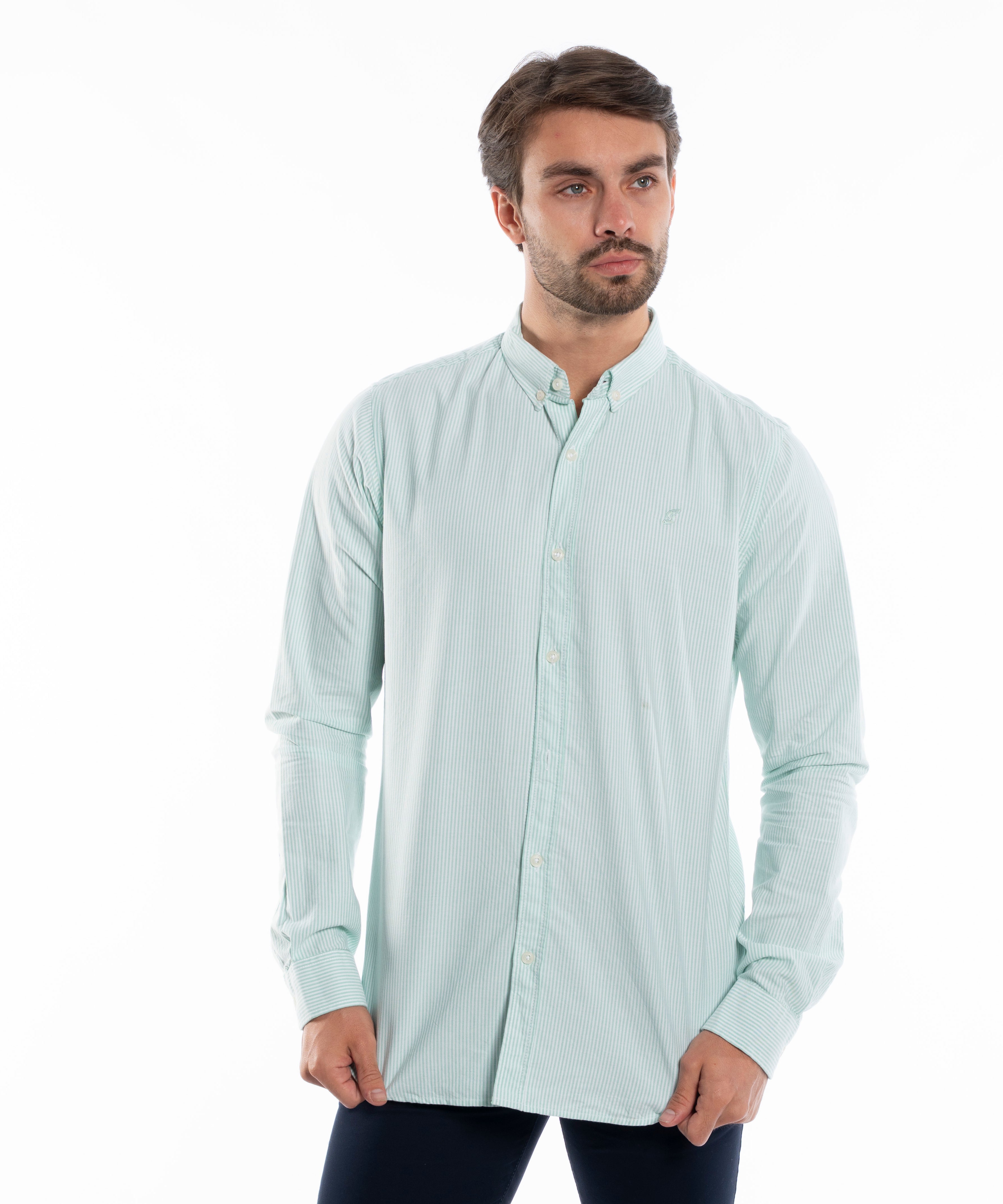 Long Sleeve Shirt - Men - Plain