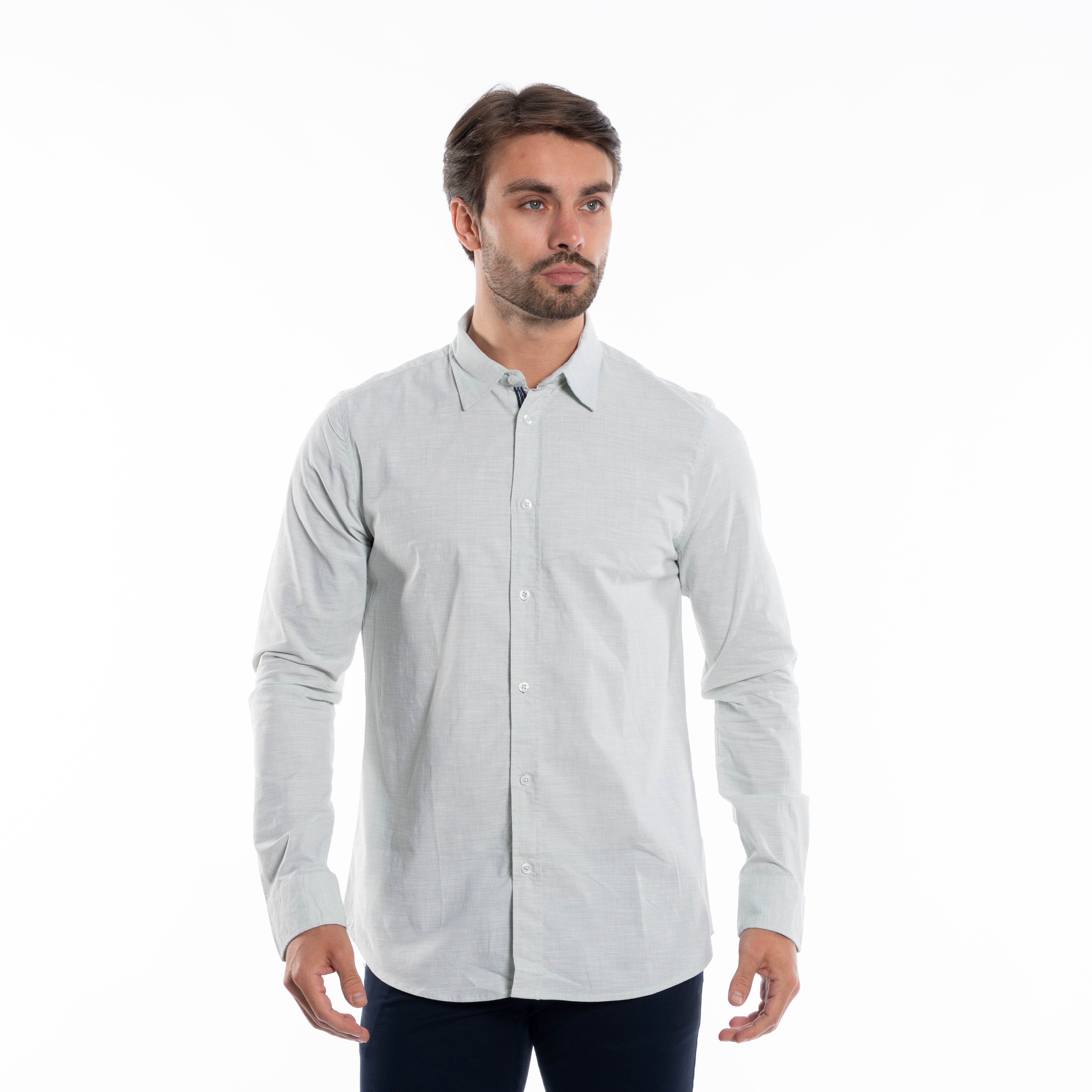 Long Sleeve Shirt - Men - Plain