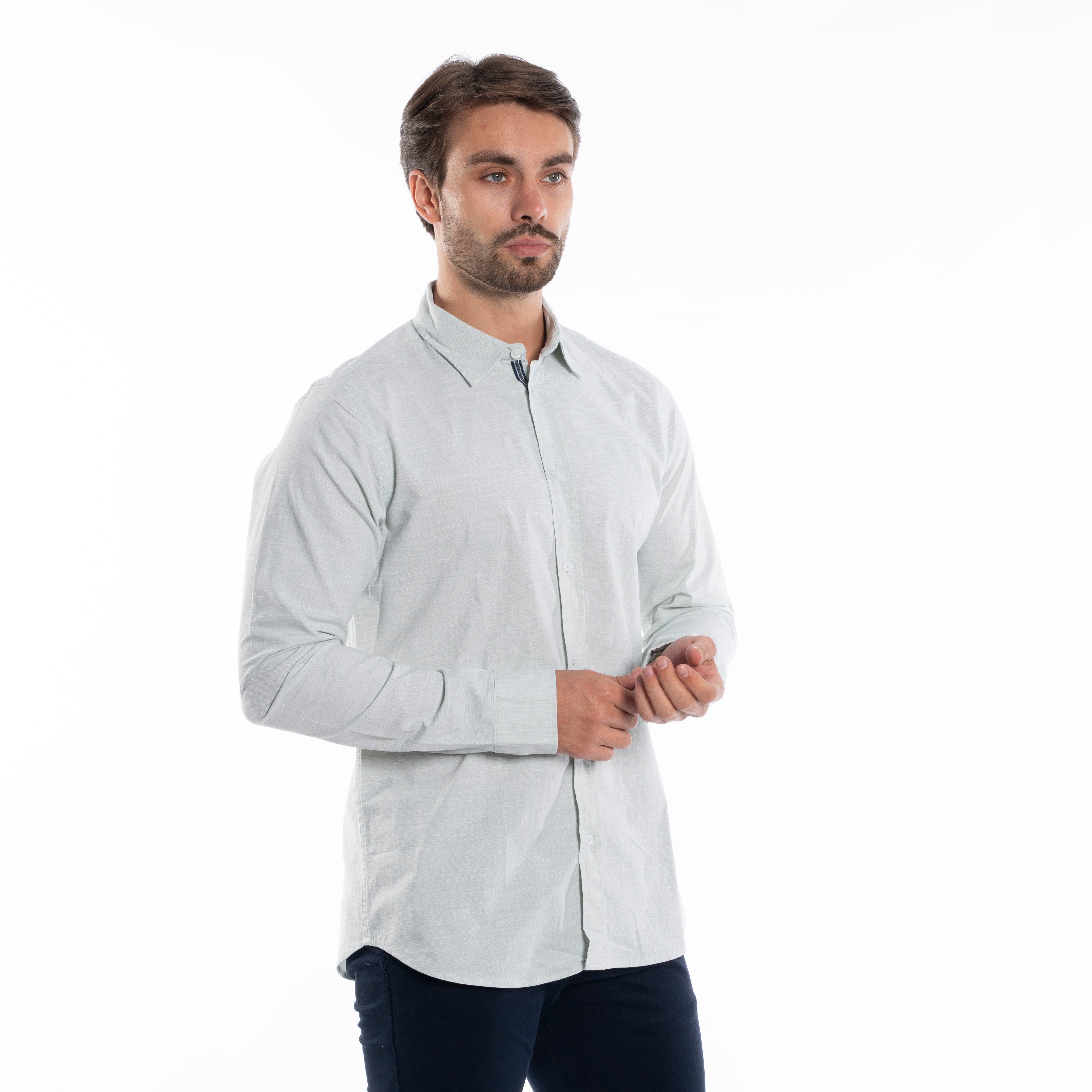 Long Sleeve Shirt - Men - Plain