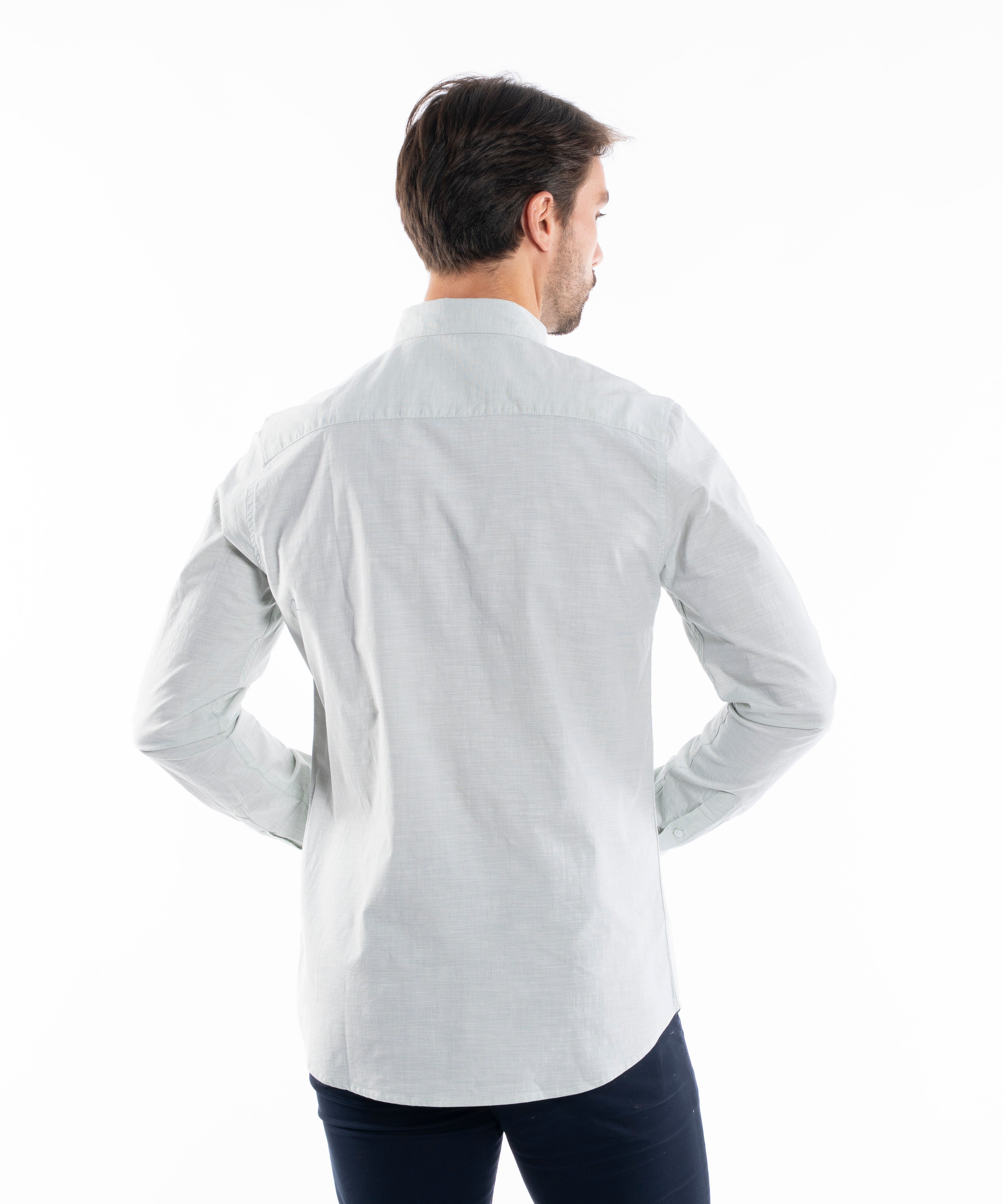 Long Sleeve Shirt - Men - Plain