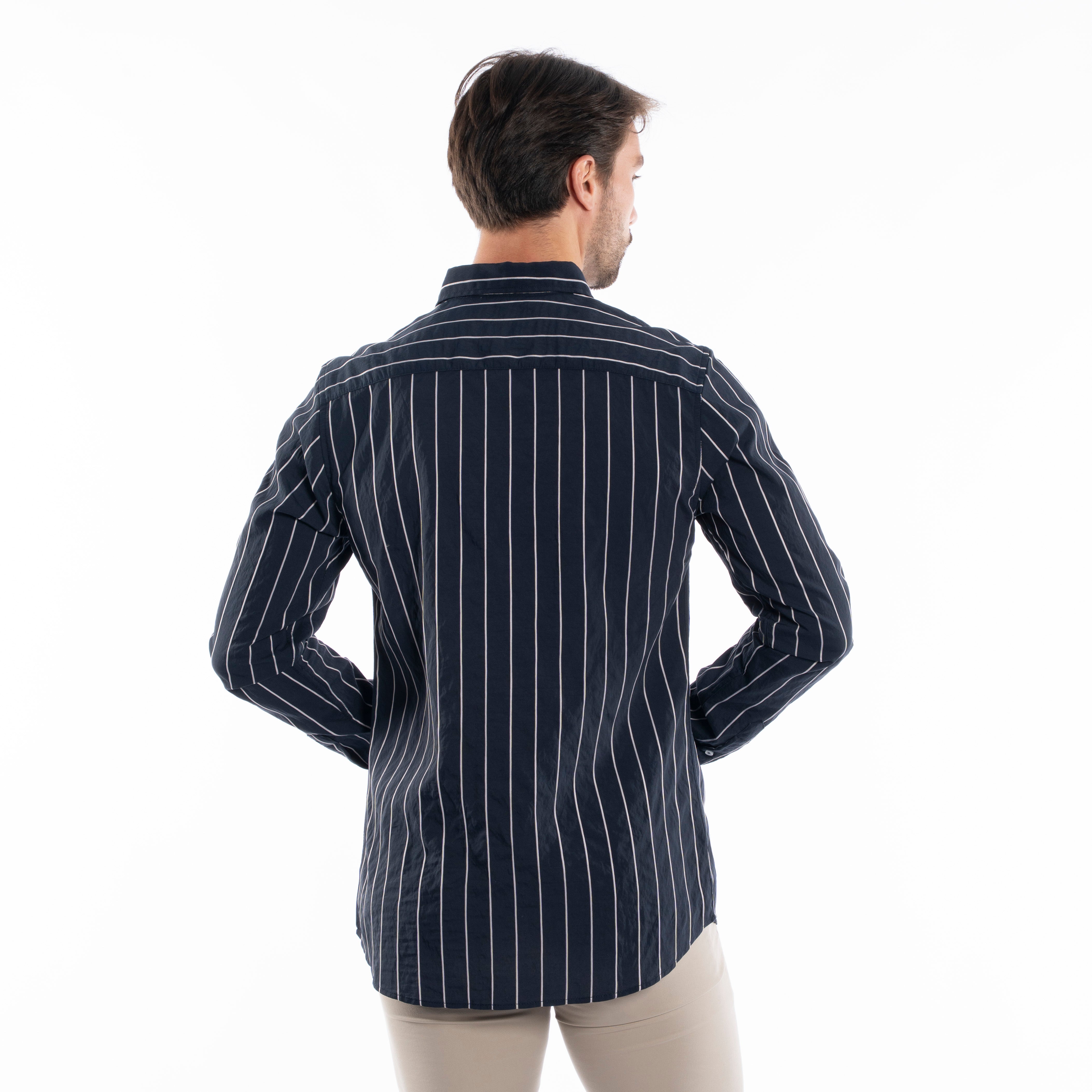 Long Sleeve Shirt - Men - Striped