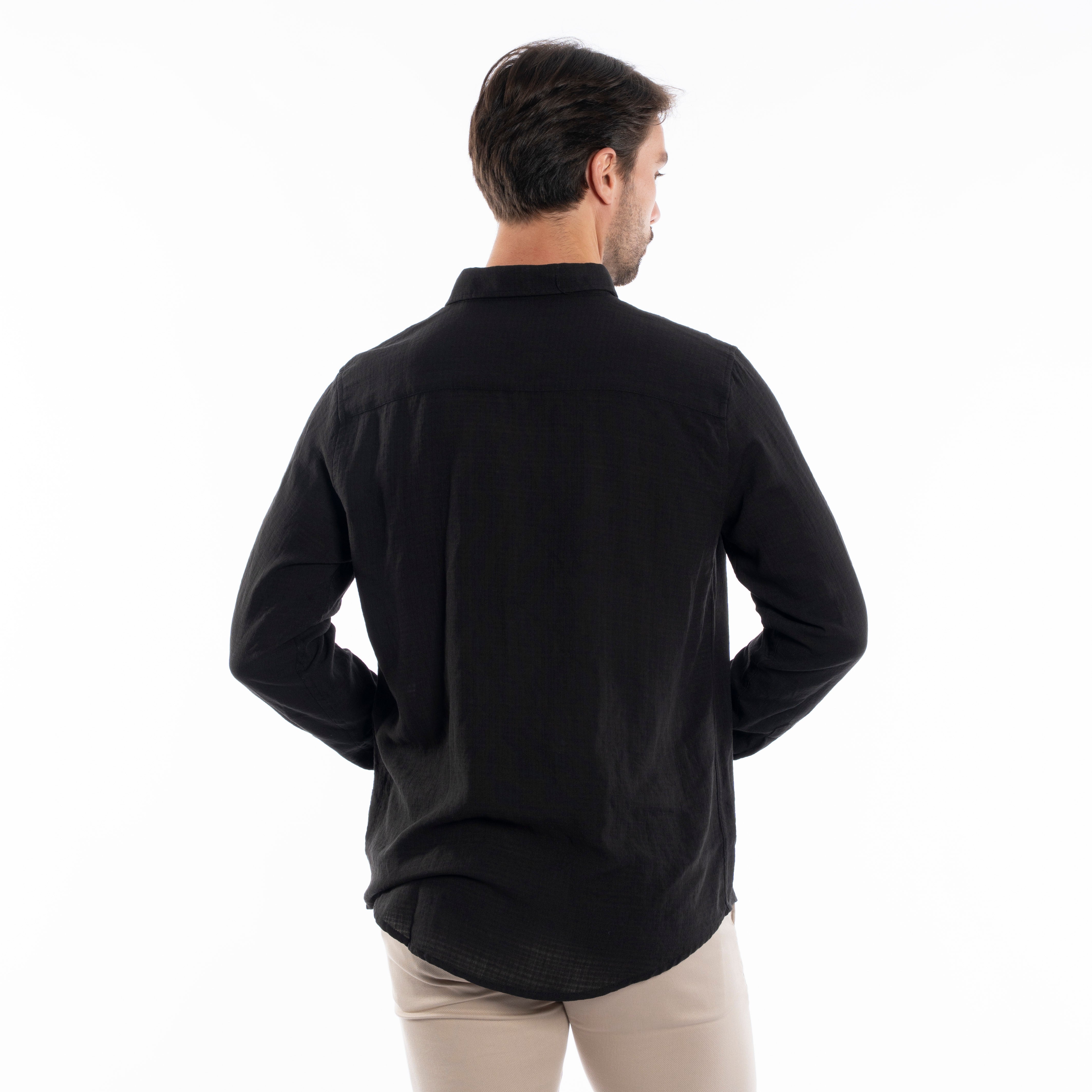 Long Sleeve Shirt - Men - Plain