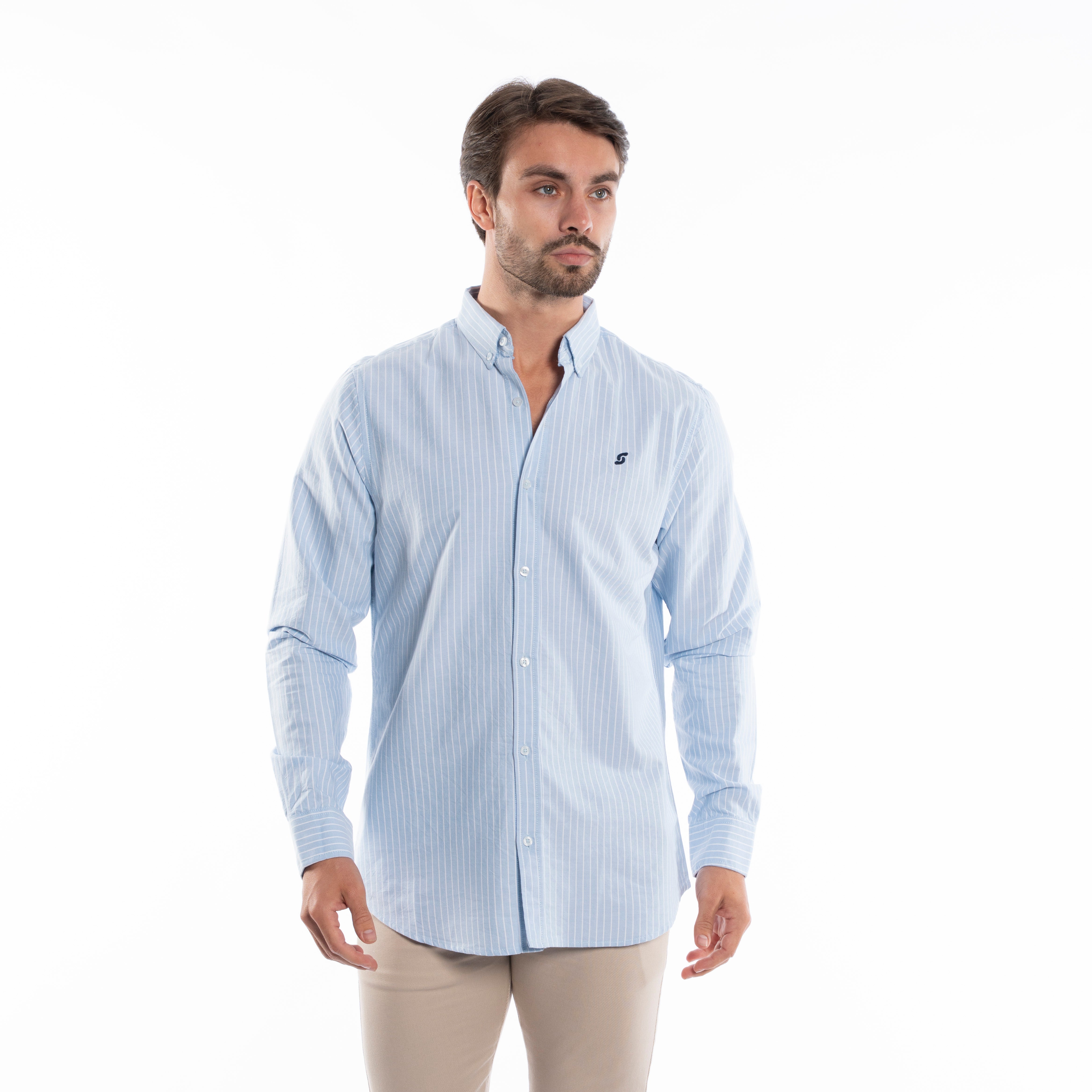 Long Sleeve Shirt - Men - Striped