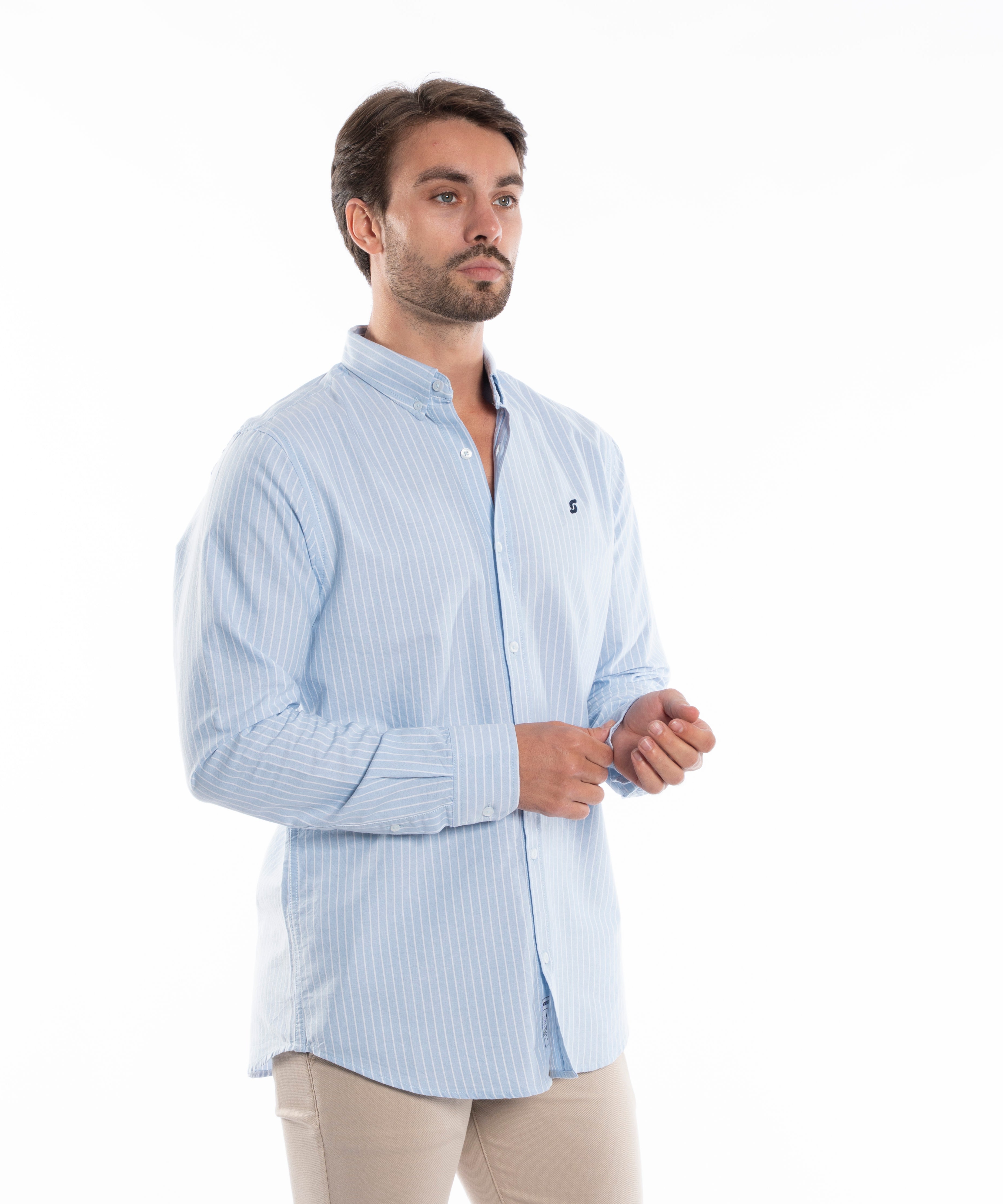 Long Sleeve Shirt - Men - Striped