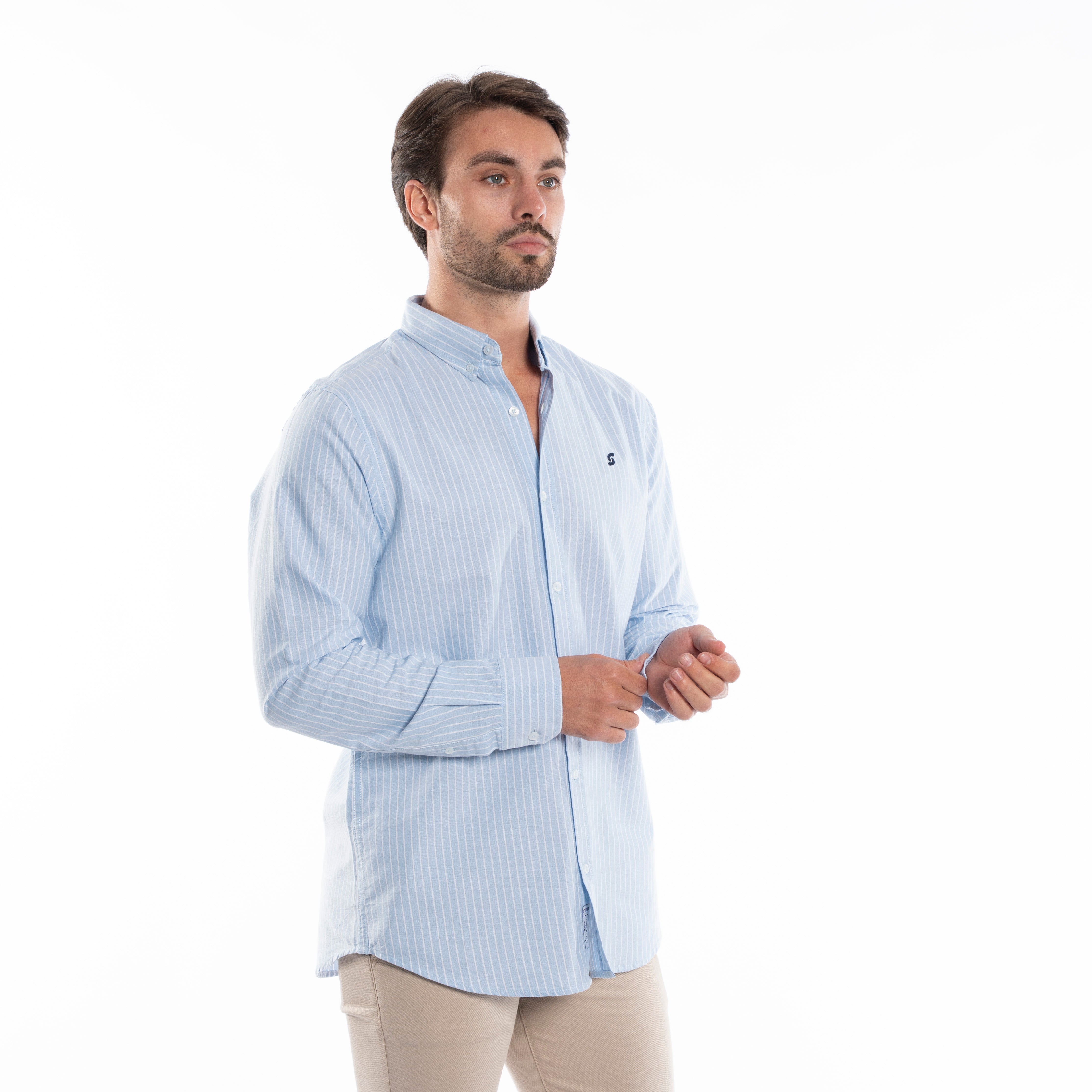 Long Sleeve Shirt - Men - Striped