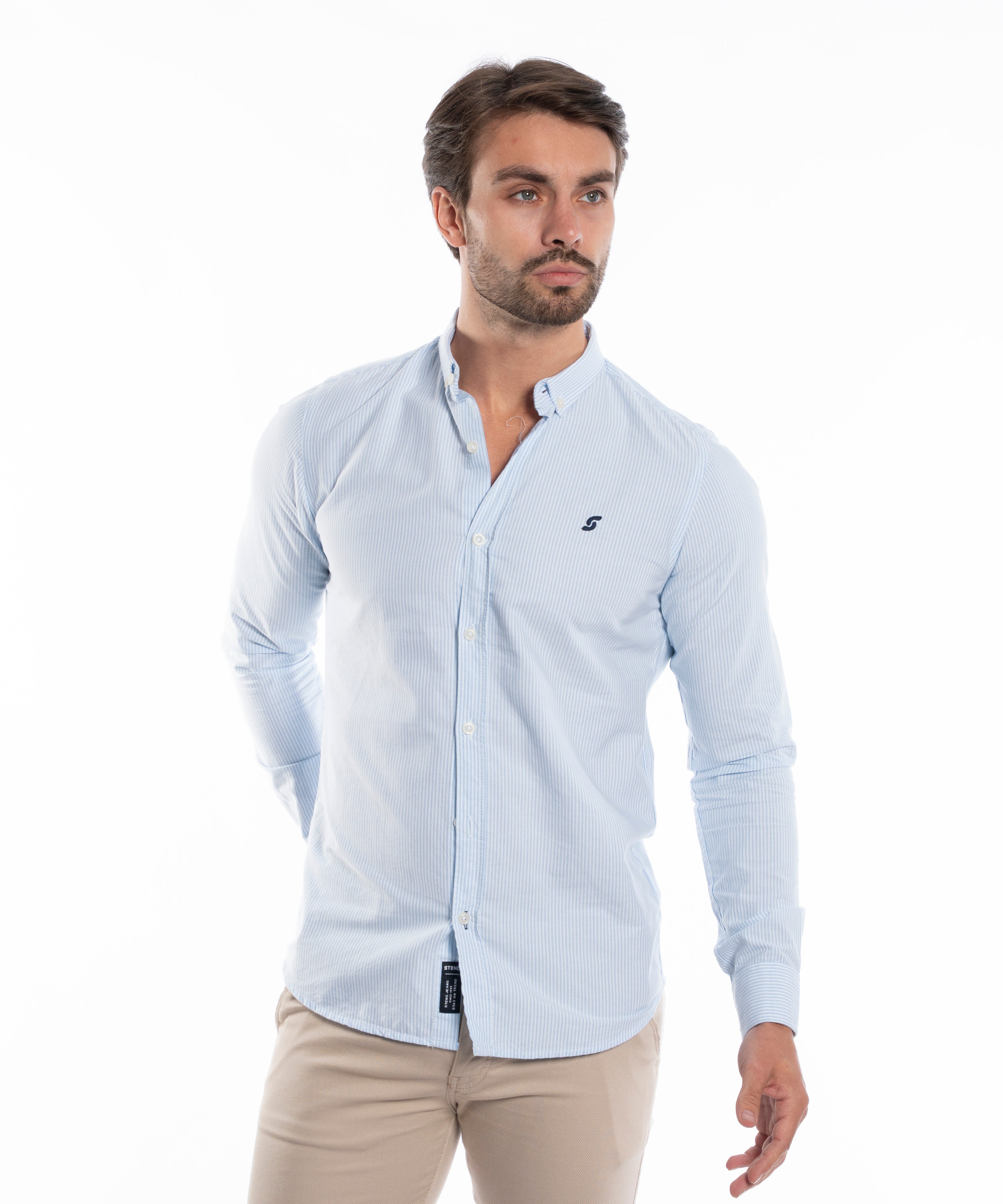 Long Sleeve Shirt - Men - Plain