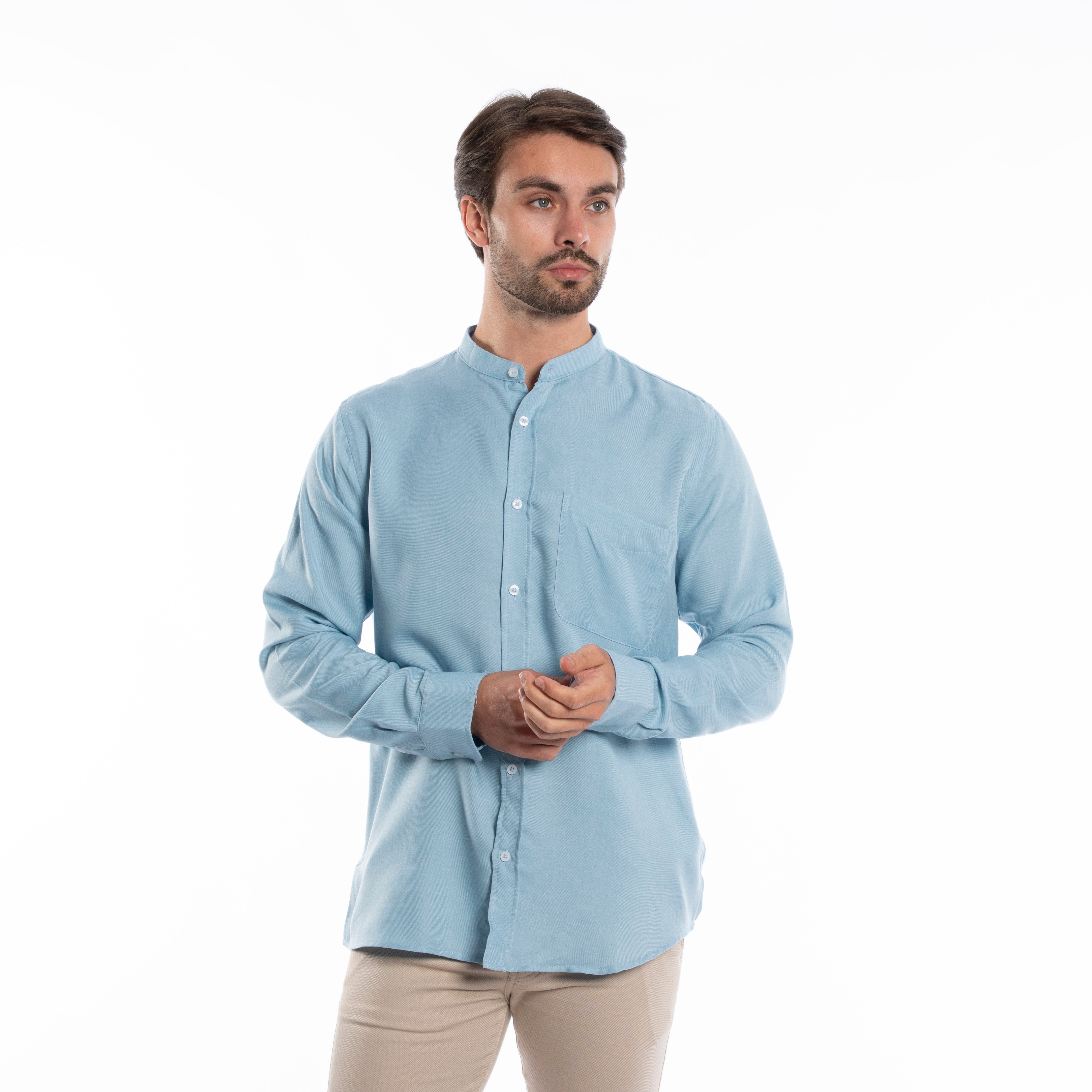 Long Sleeve Shirt - Men - Plain