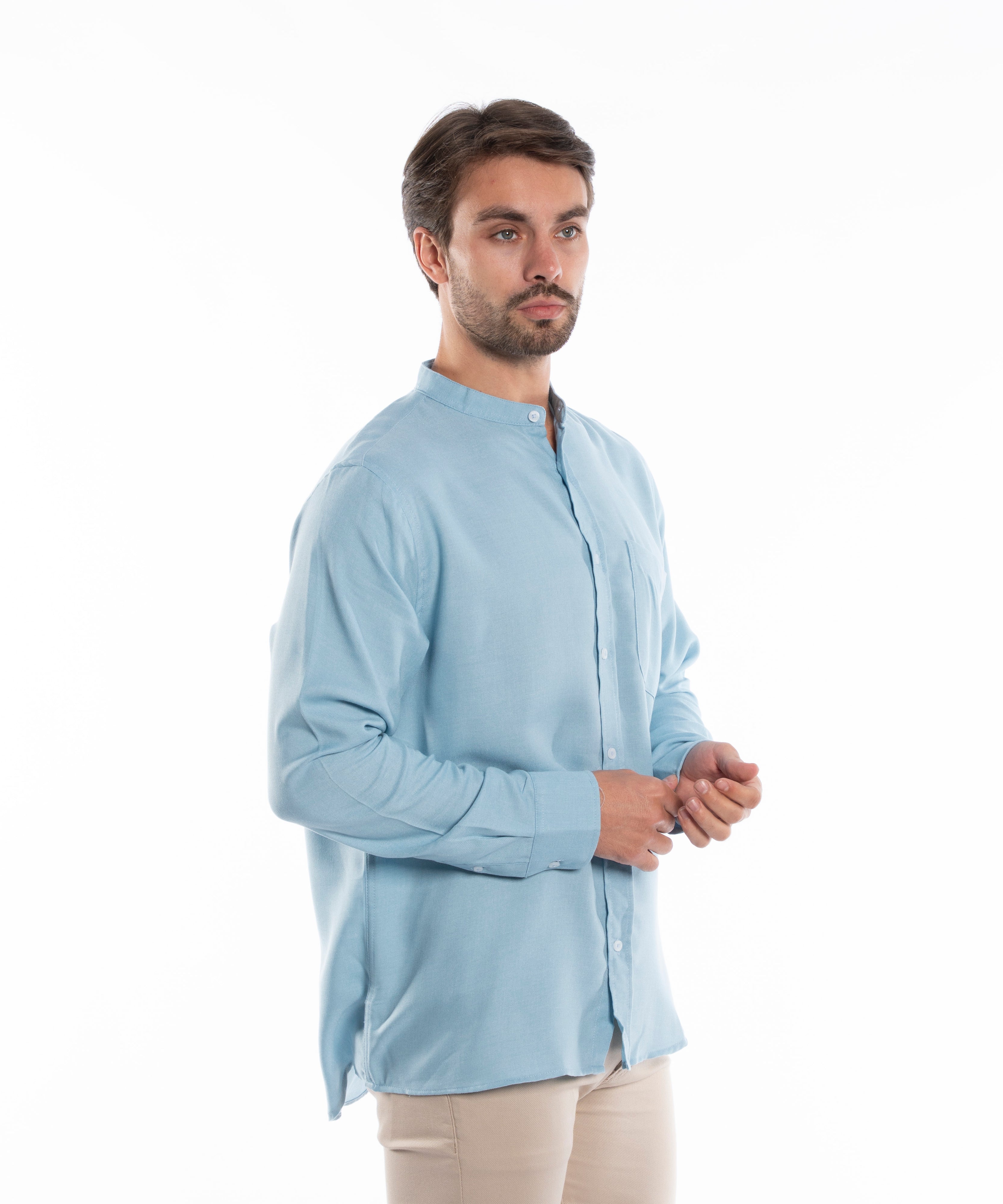 Long Sleeve Shirt - Men - Plain