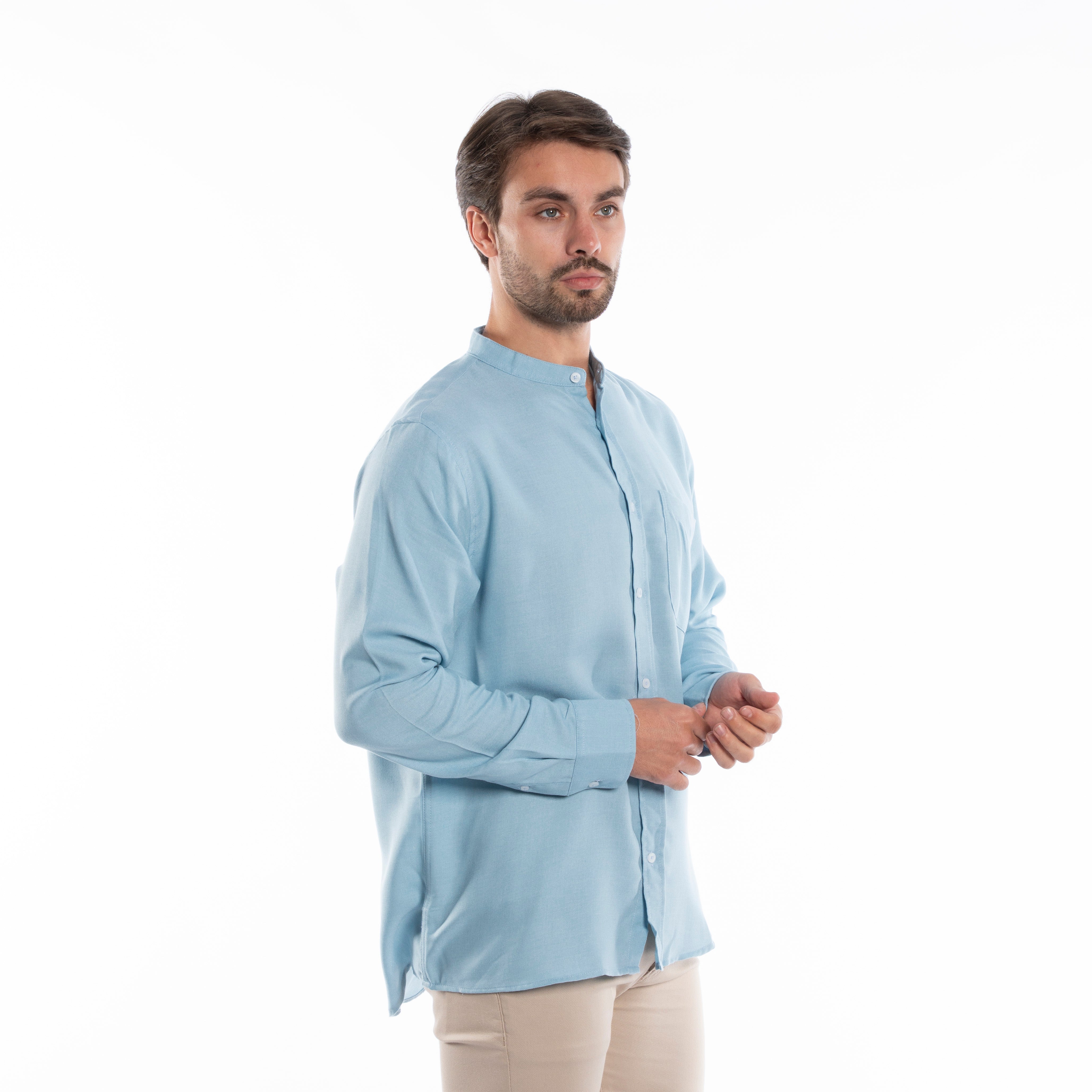 Long Sleeve Shirt - Men - Plain