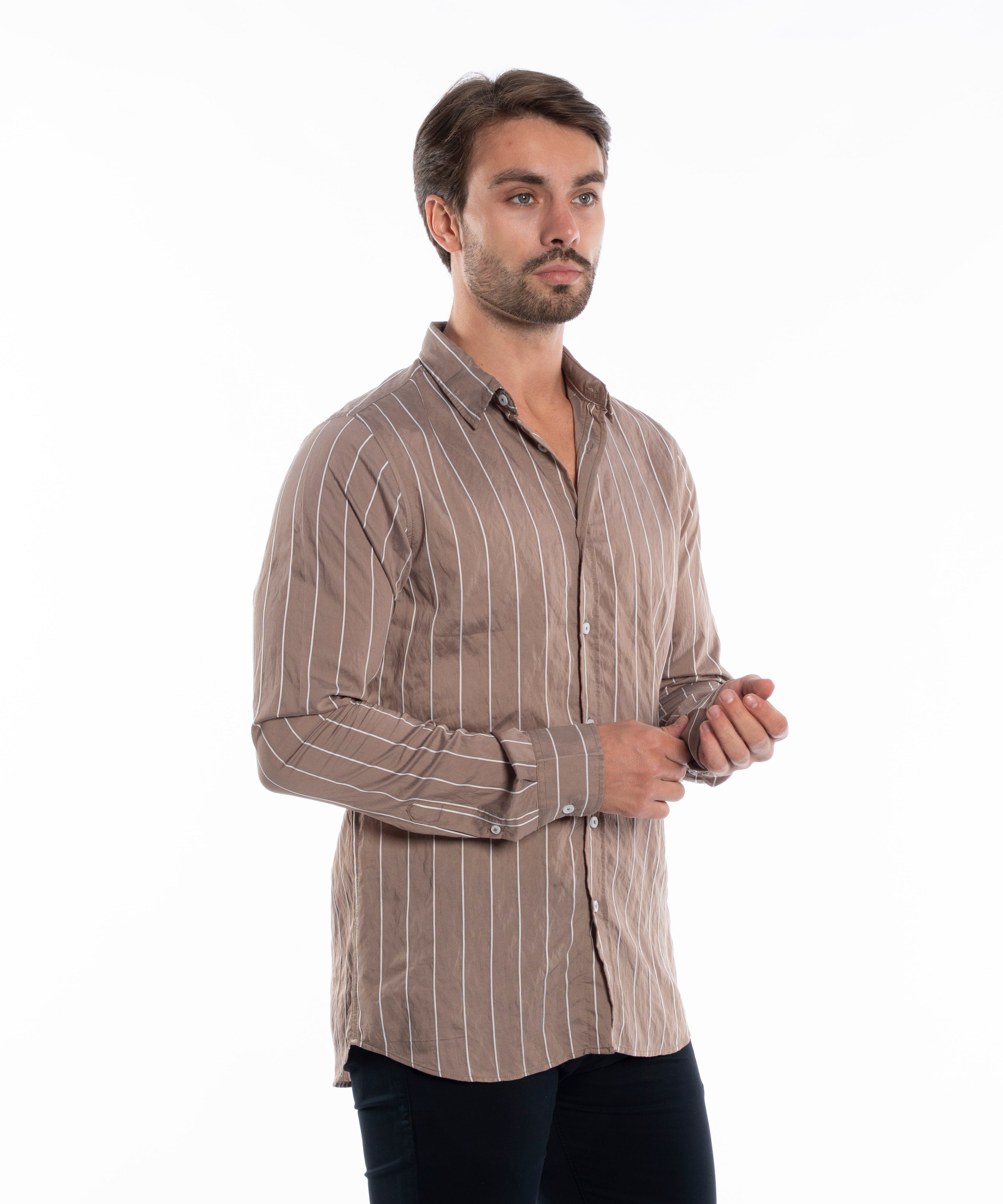 Long Sleeve Shirt - Men - Striped