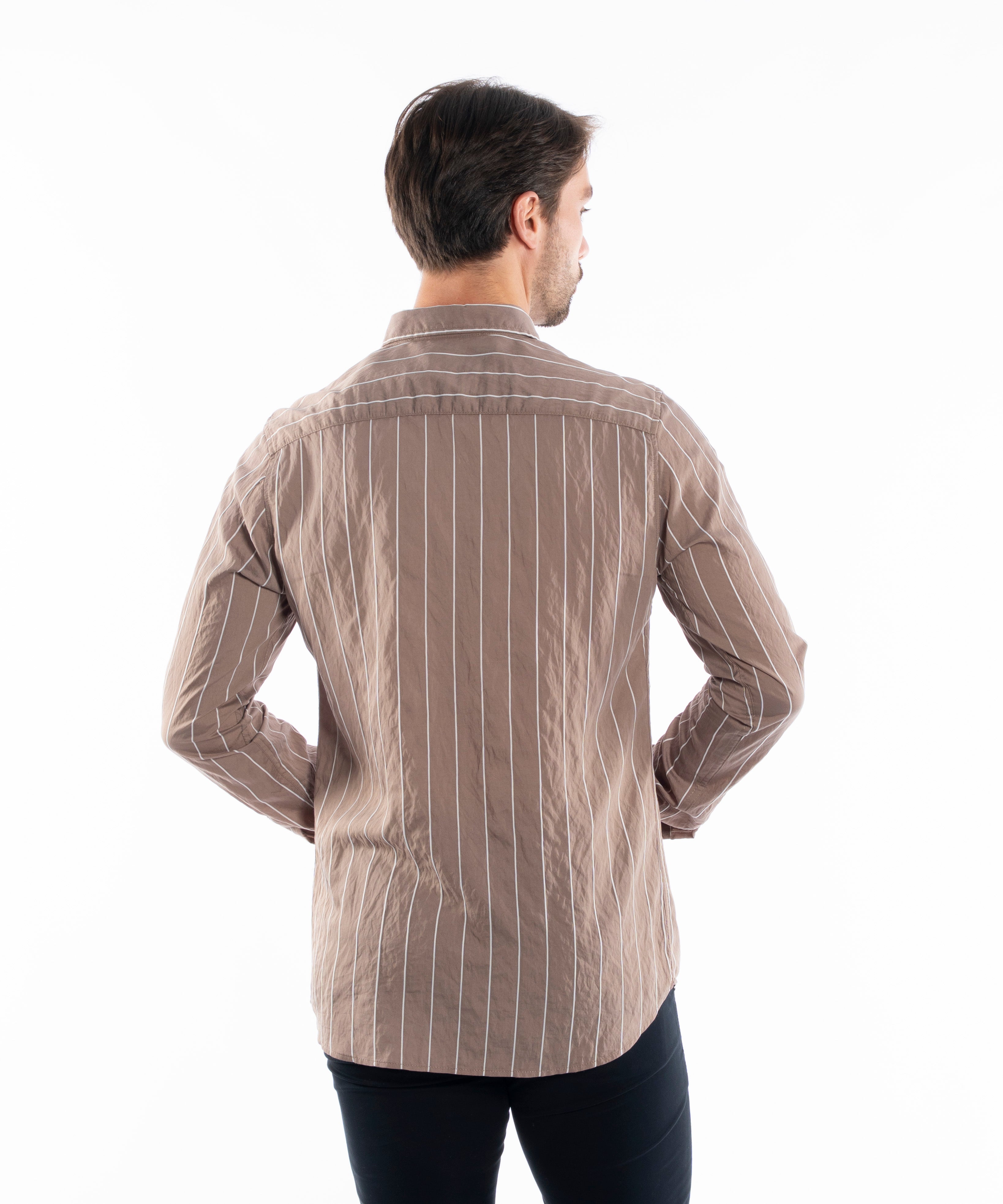 Long Sleeve Shirt - Men - Striped