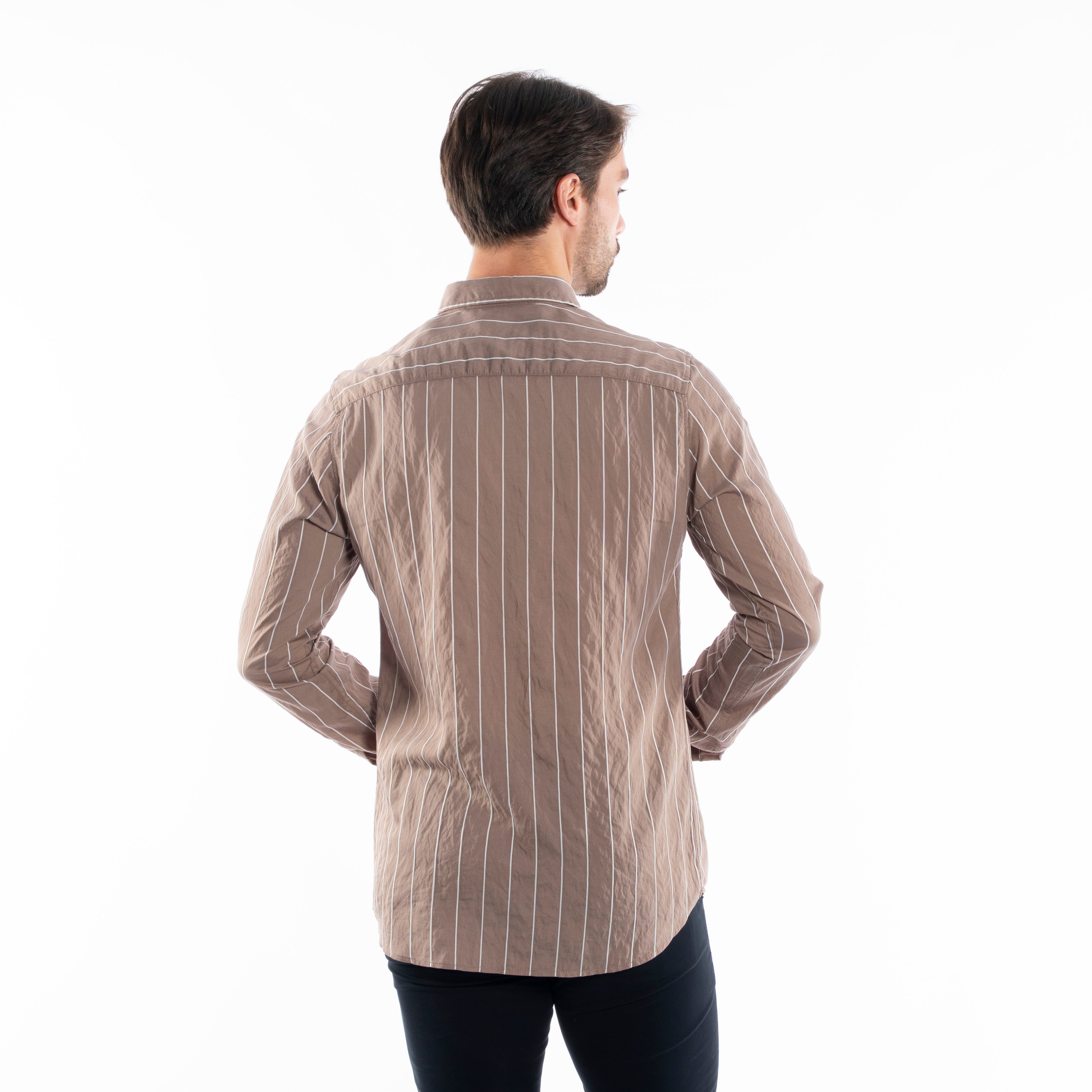 Long Sleeve Shirt - Men - Striped