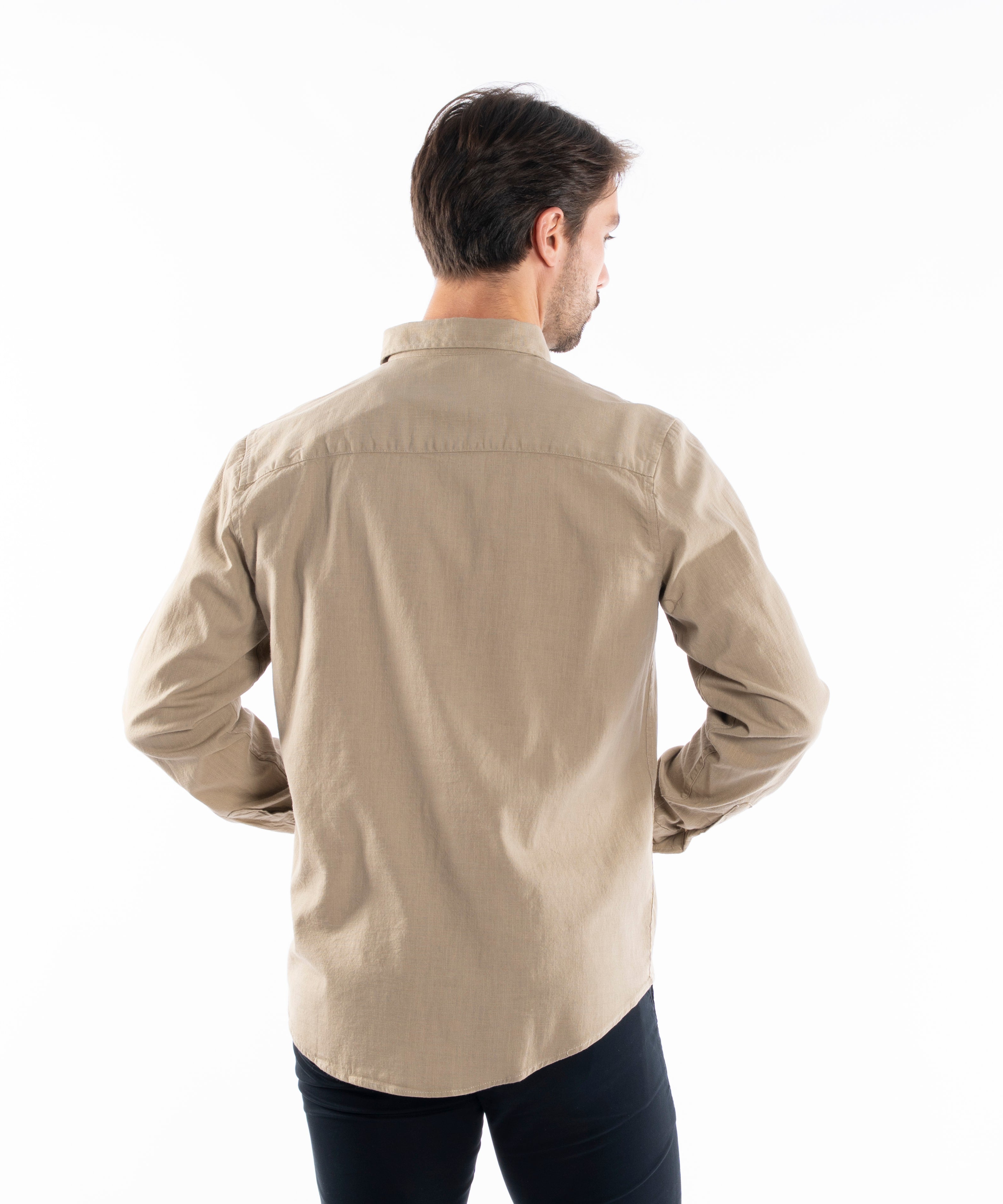 Long Sleeve Shirt - Men - Plain