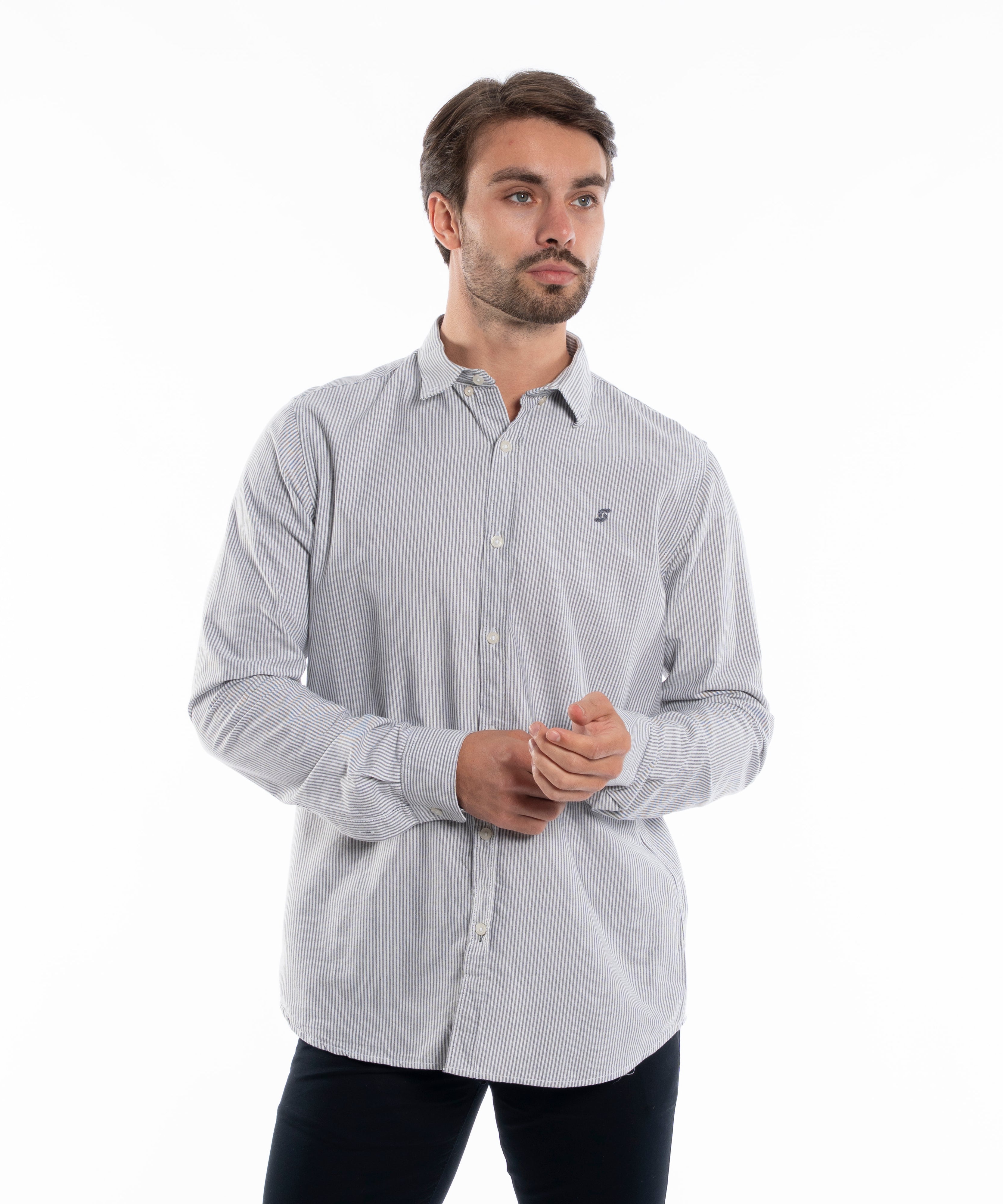 Long Sleeve Shirt - Men - Plain