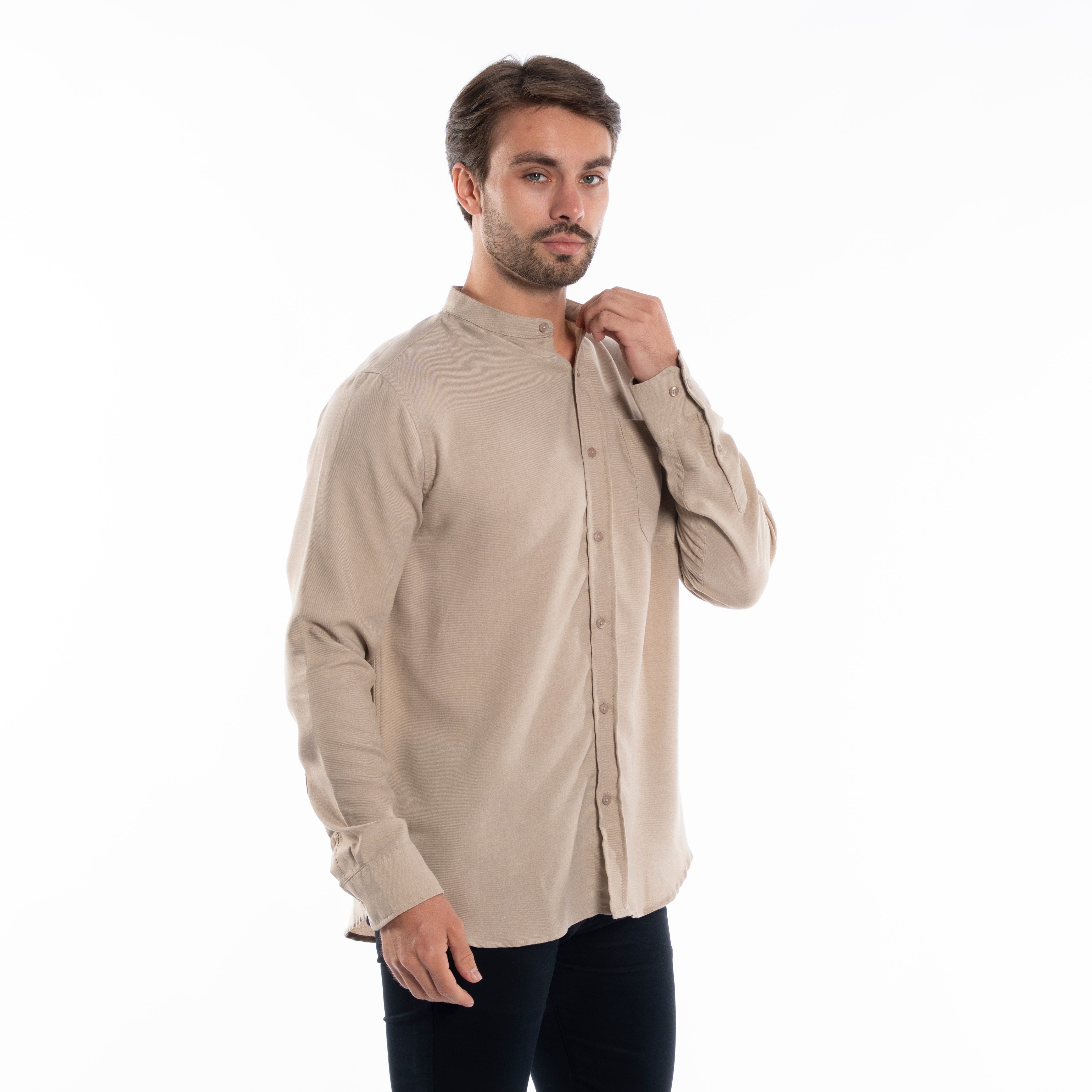 Long Sleeve Shirt - Men - Plain