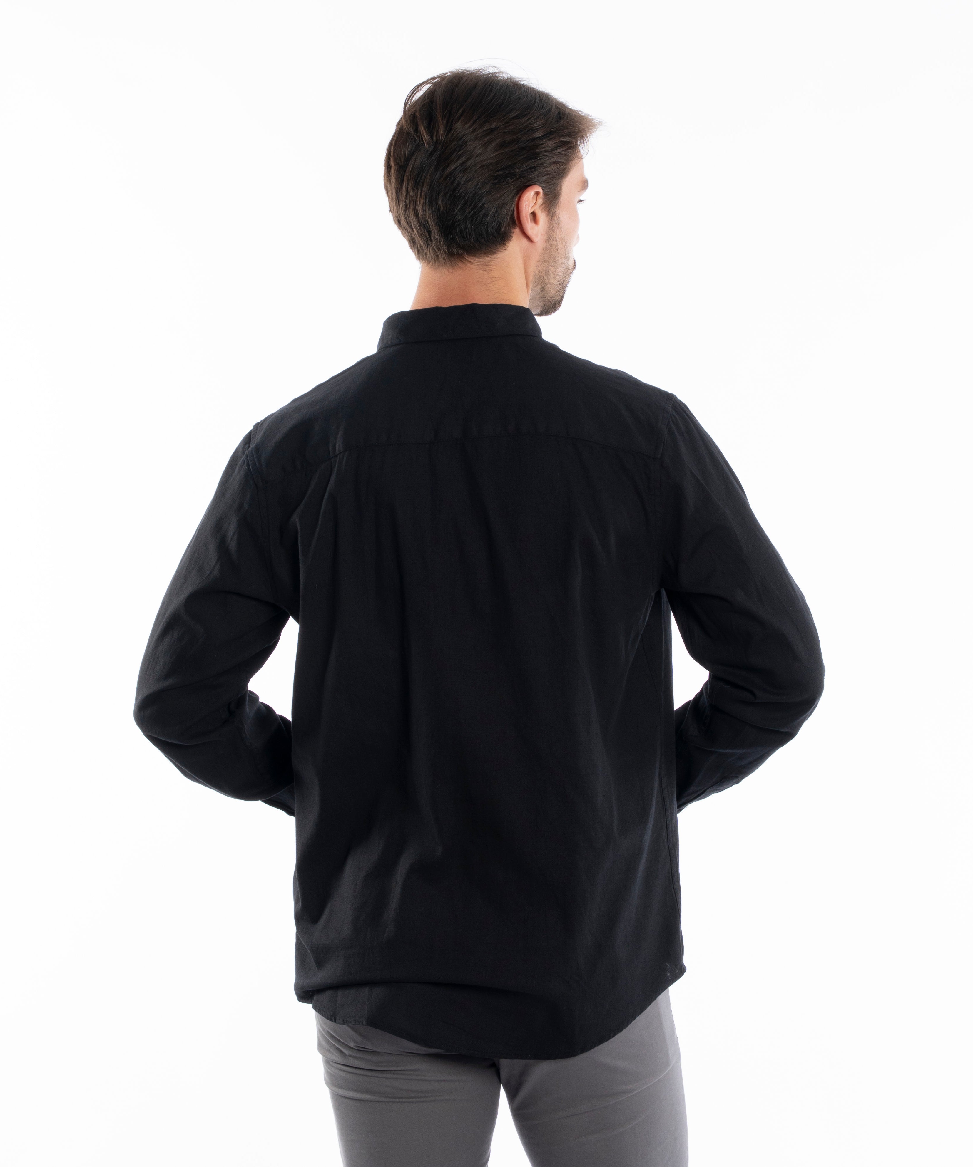 Long Sleeve Shirt - Men - Plain