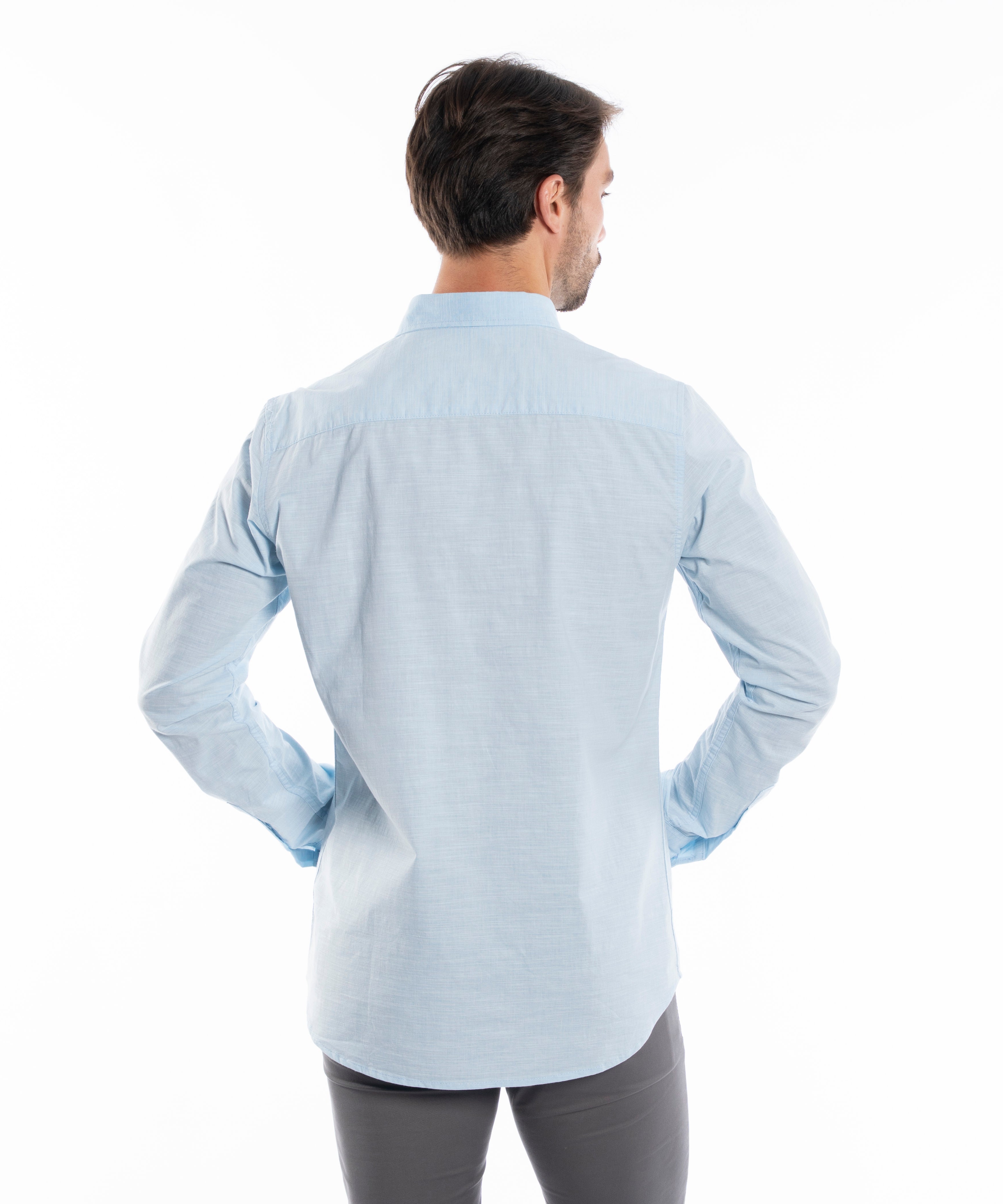 Long Sleeve Shirt - Men - Plain