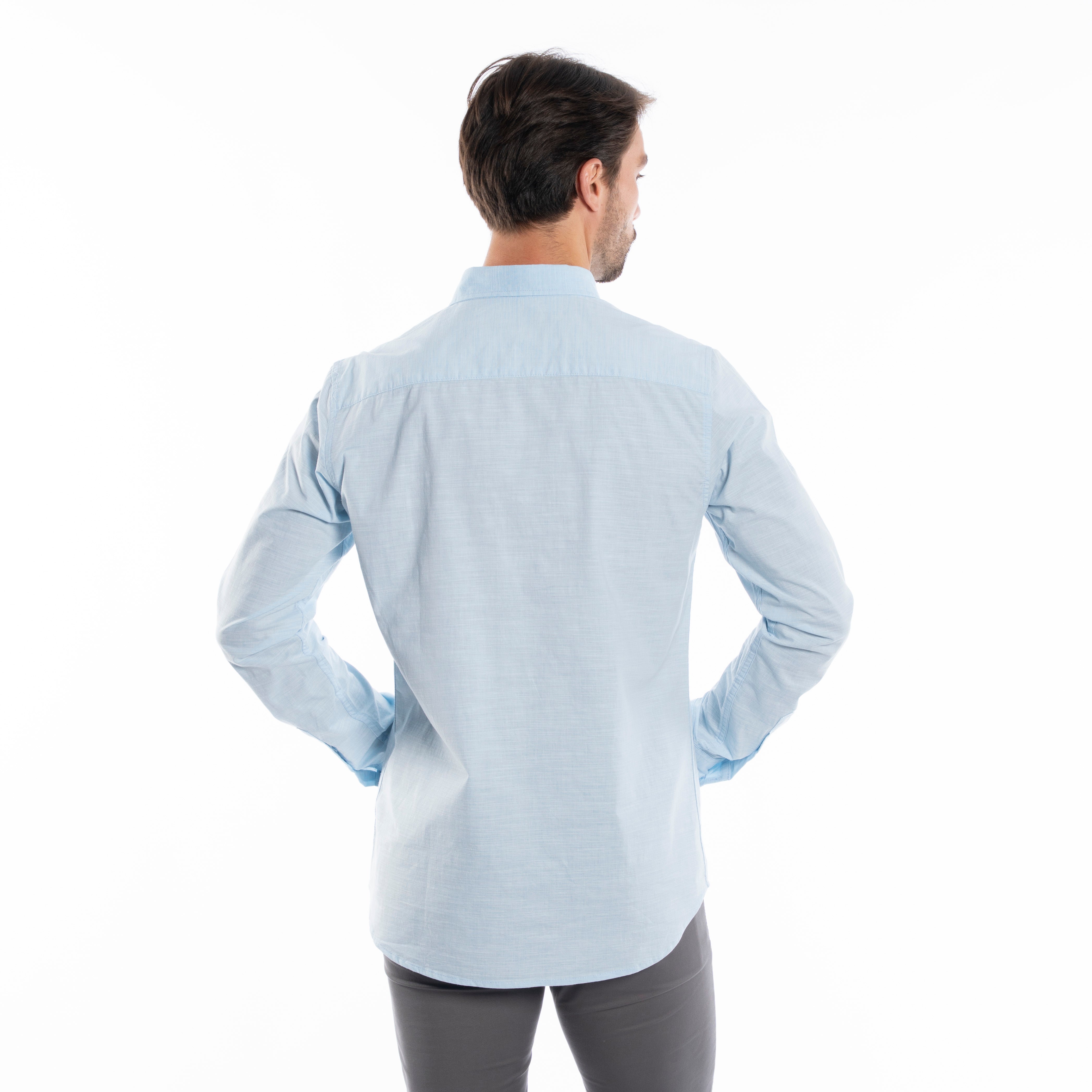 Long Sleeve Shirt - Men - Plain