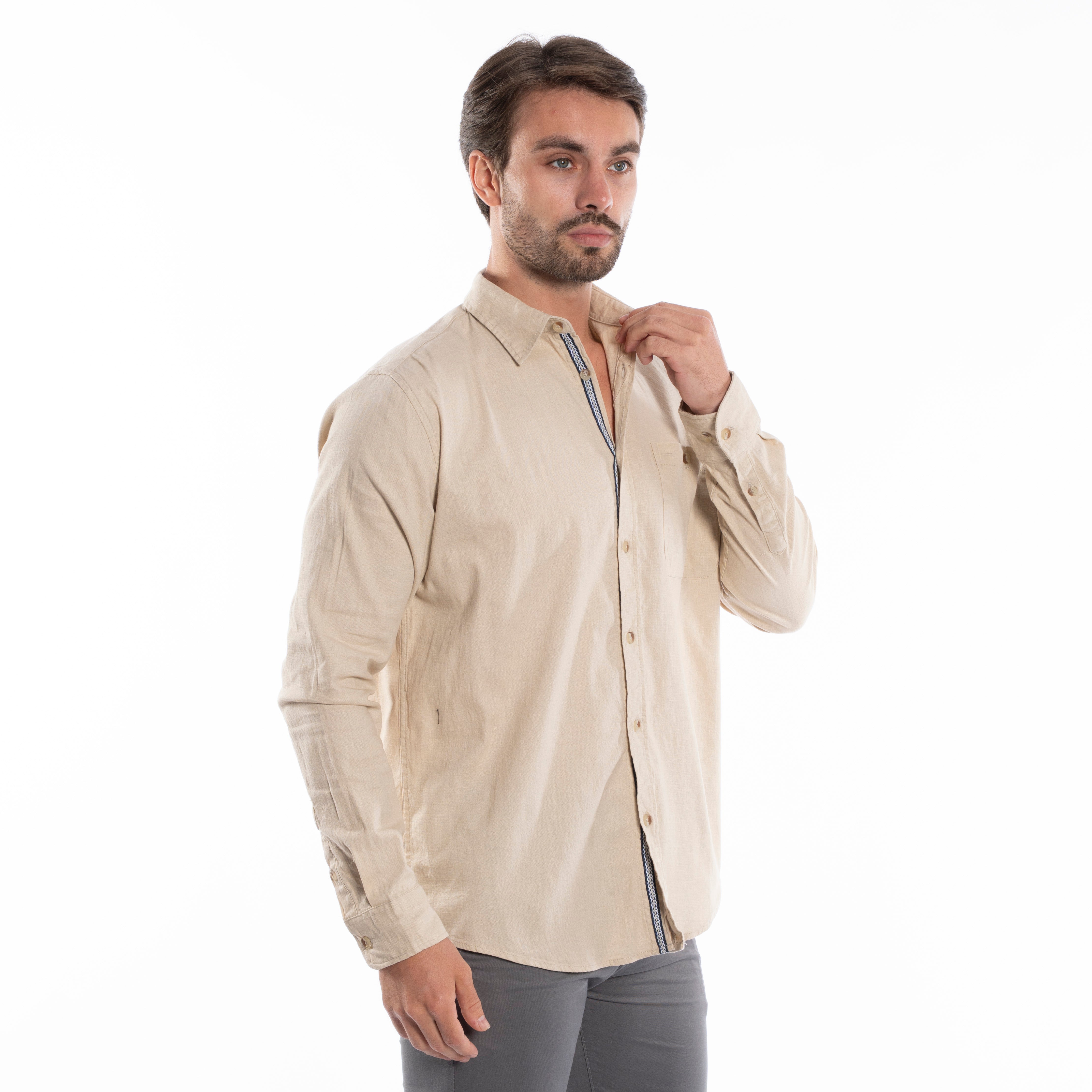 Long Sleeve Shirt - Men - Plain