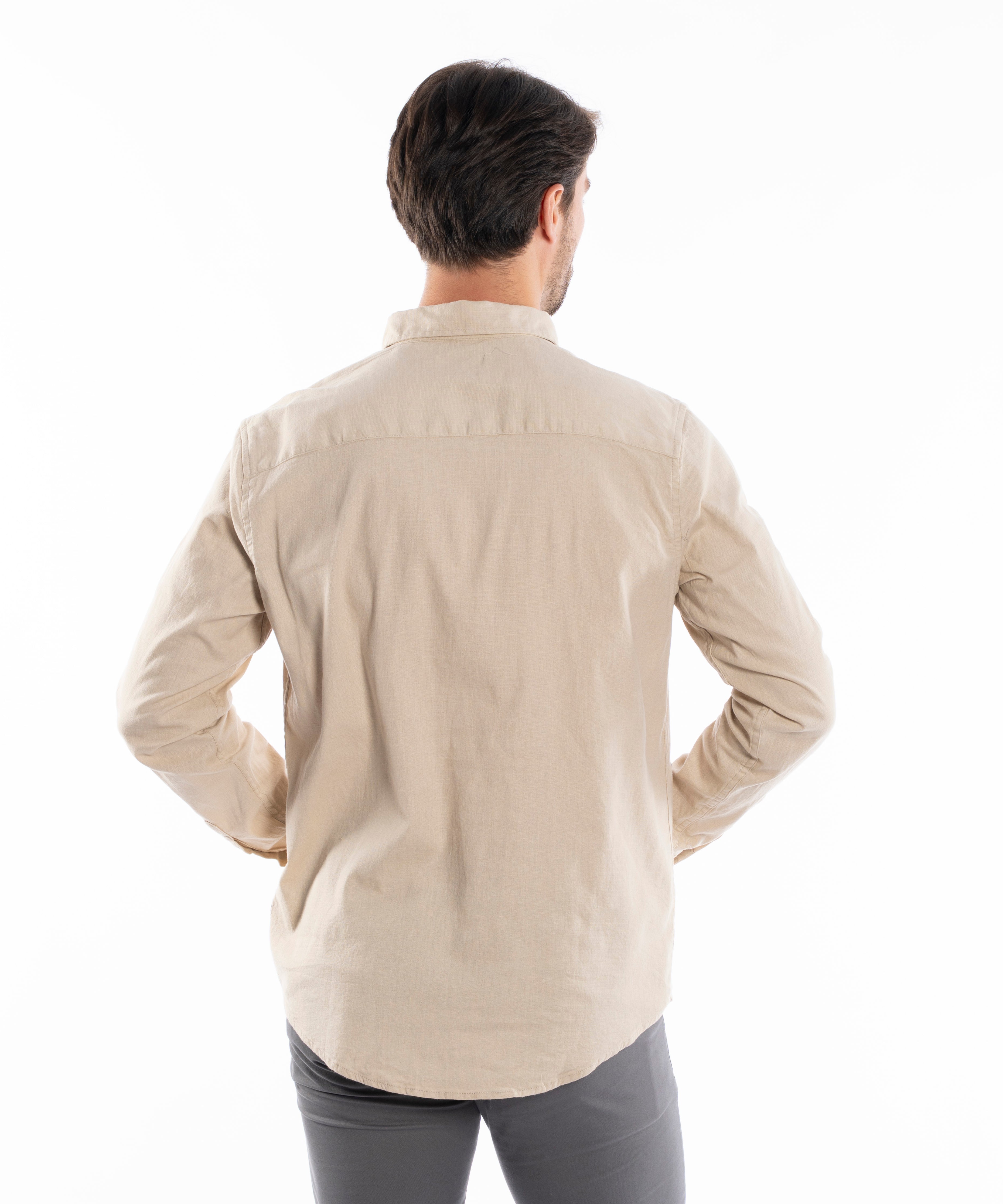 Long Sleeve Shirt - Men - Plain