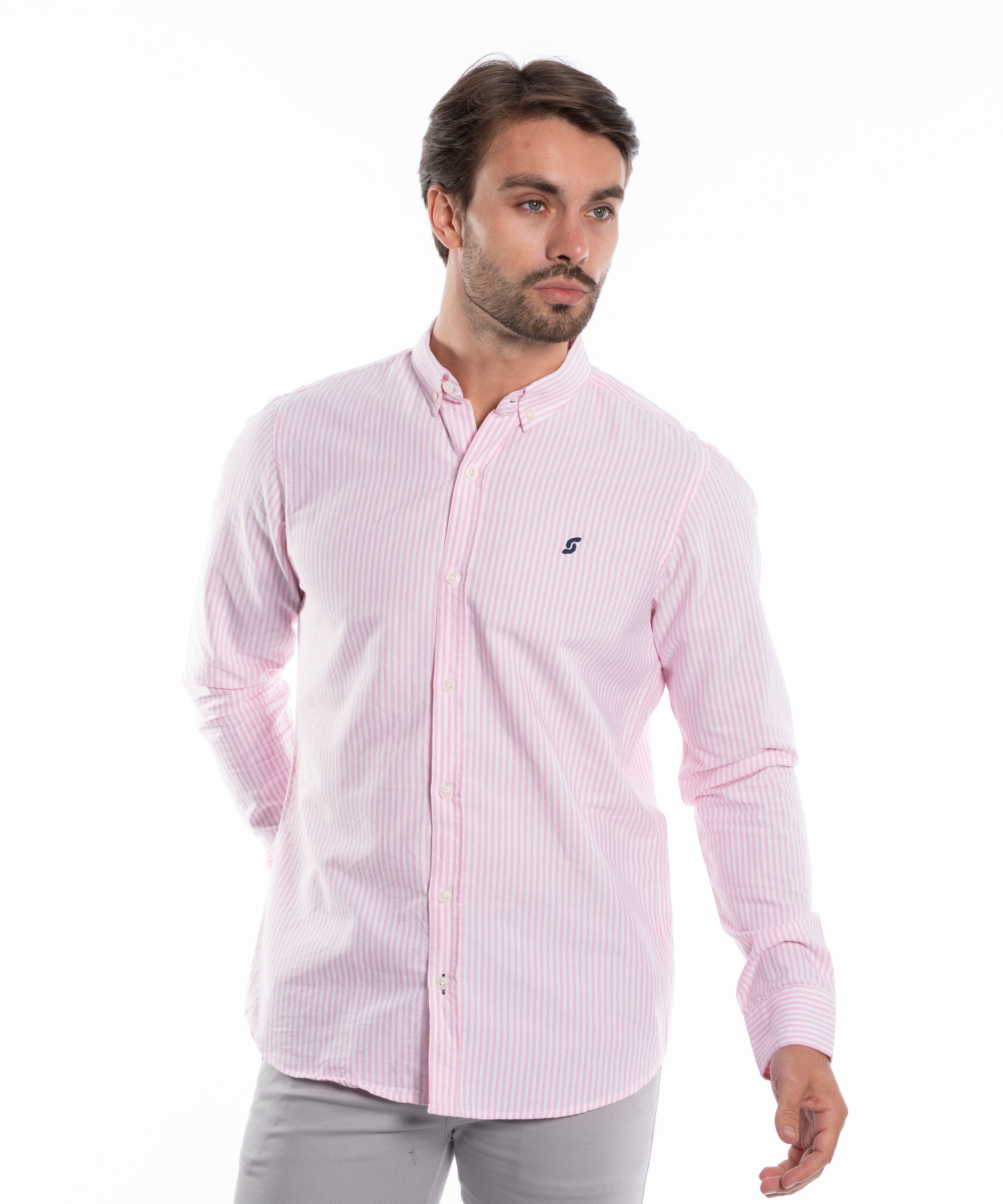 Long Sleeve Shirt - Men - Striped
