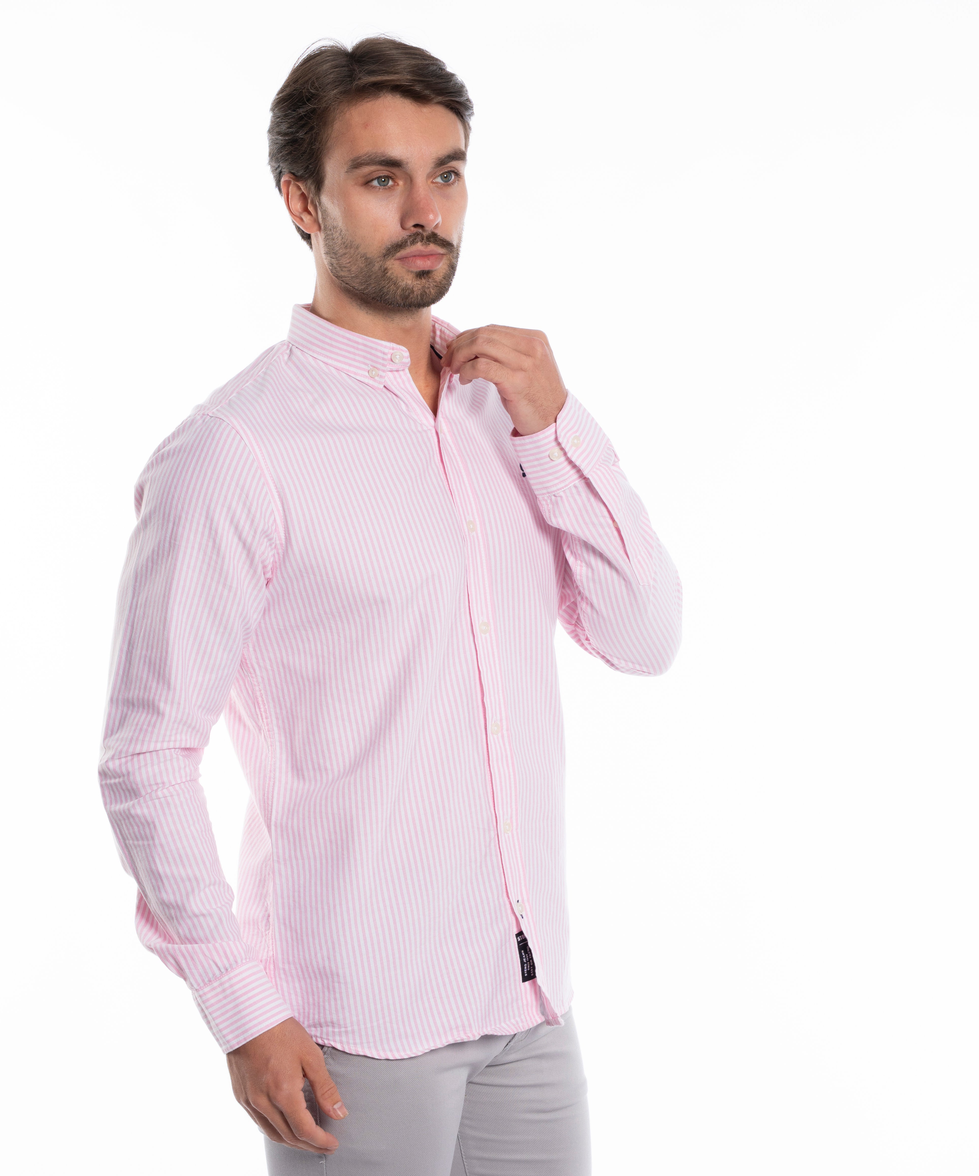 Long Sleeve Shirt - Men - Striped