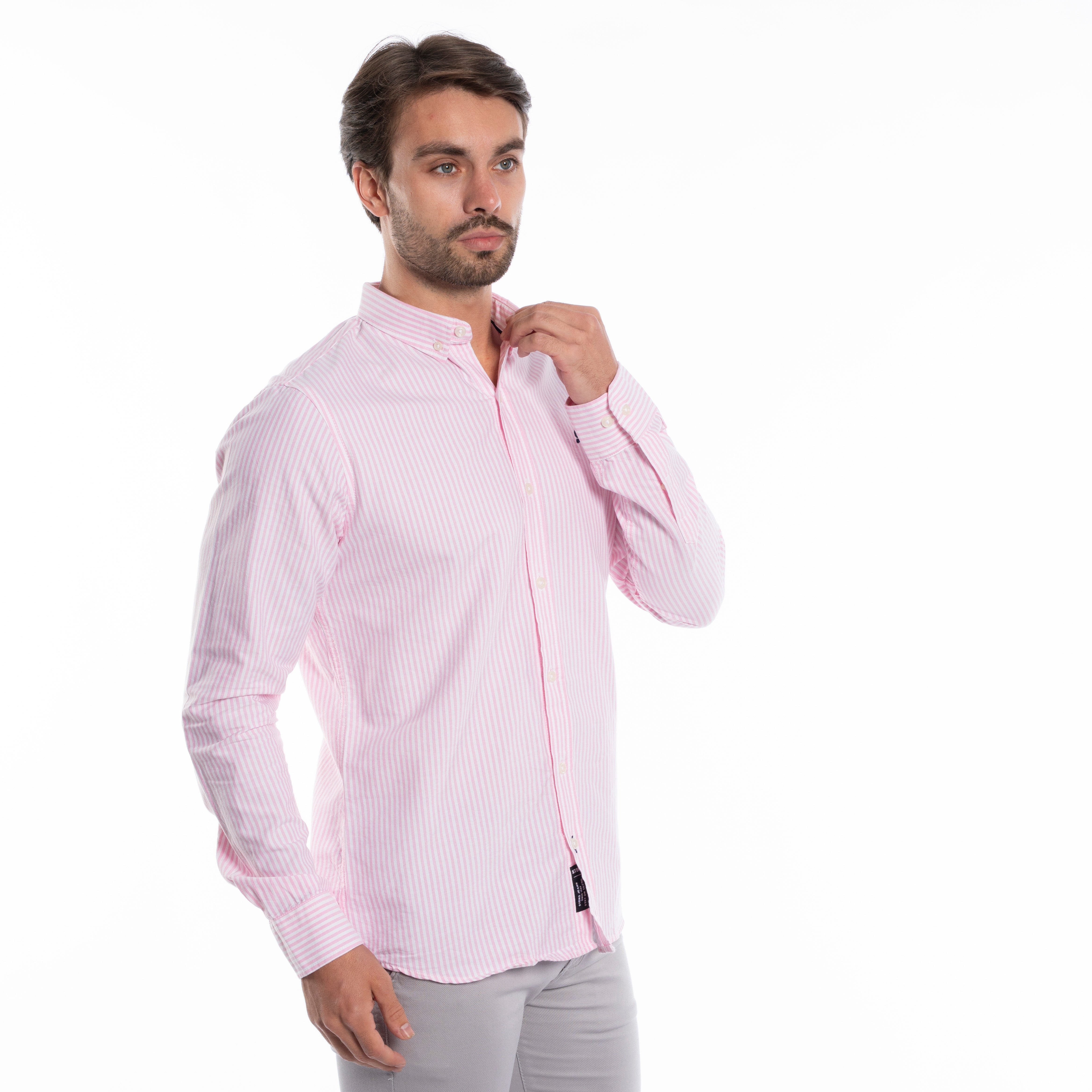 Long Sleeve Shirt - Men - Striped